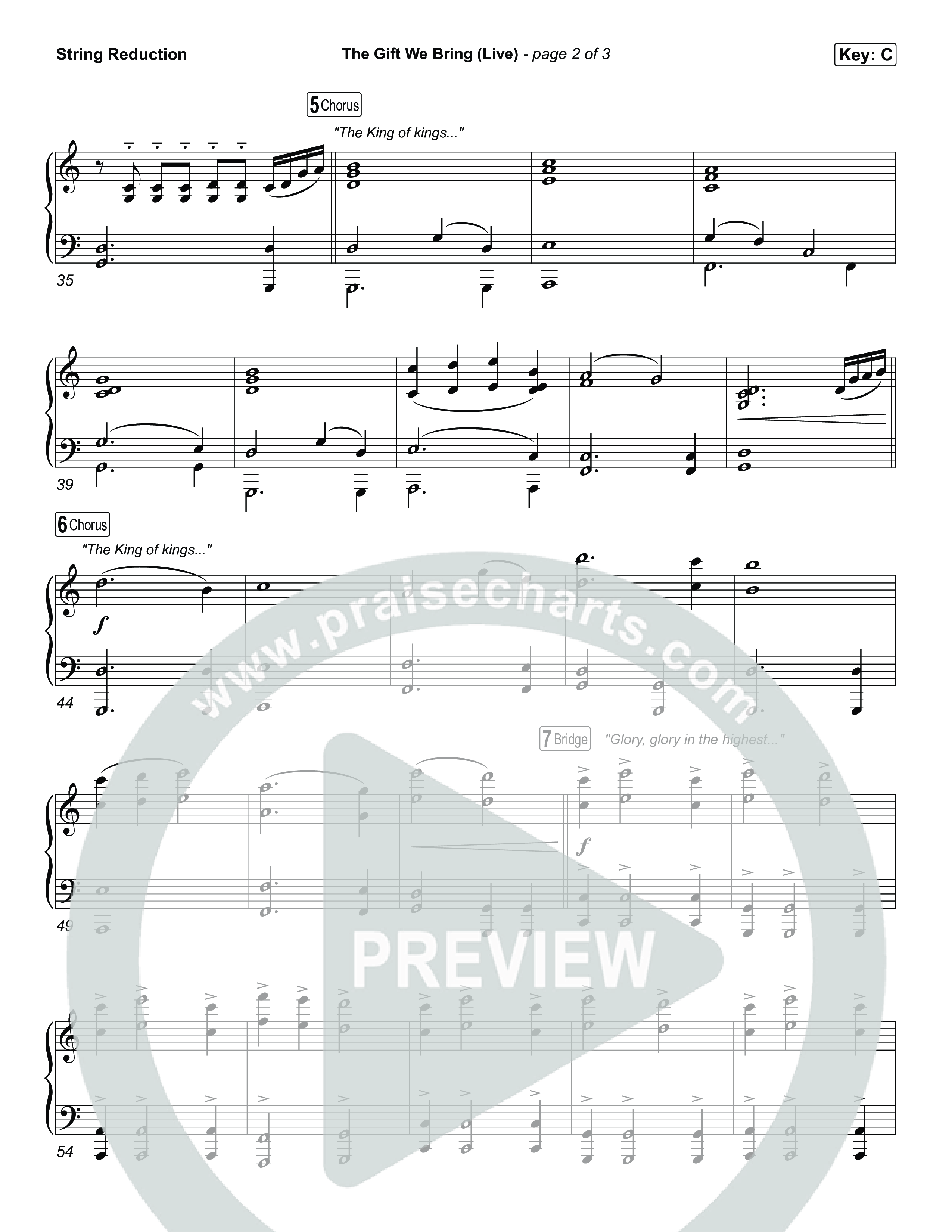 The Gift We Bring (Live) String Reduction (The Belonging Co / Andrew Holt)