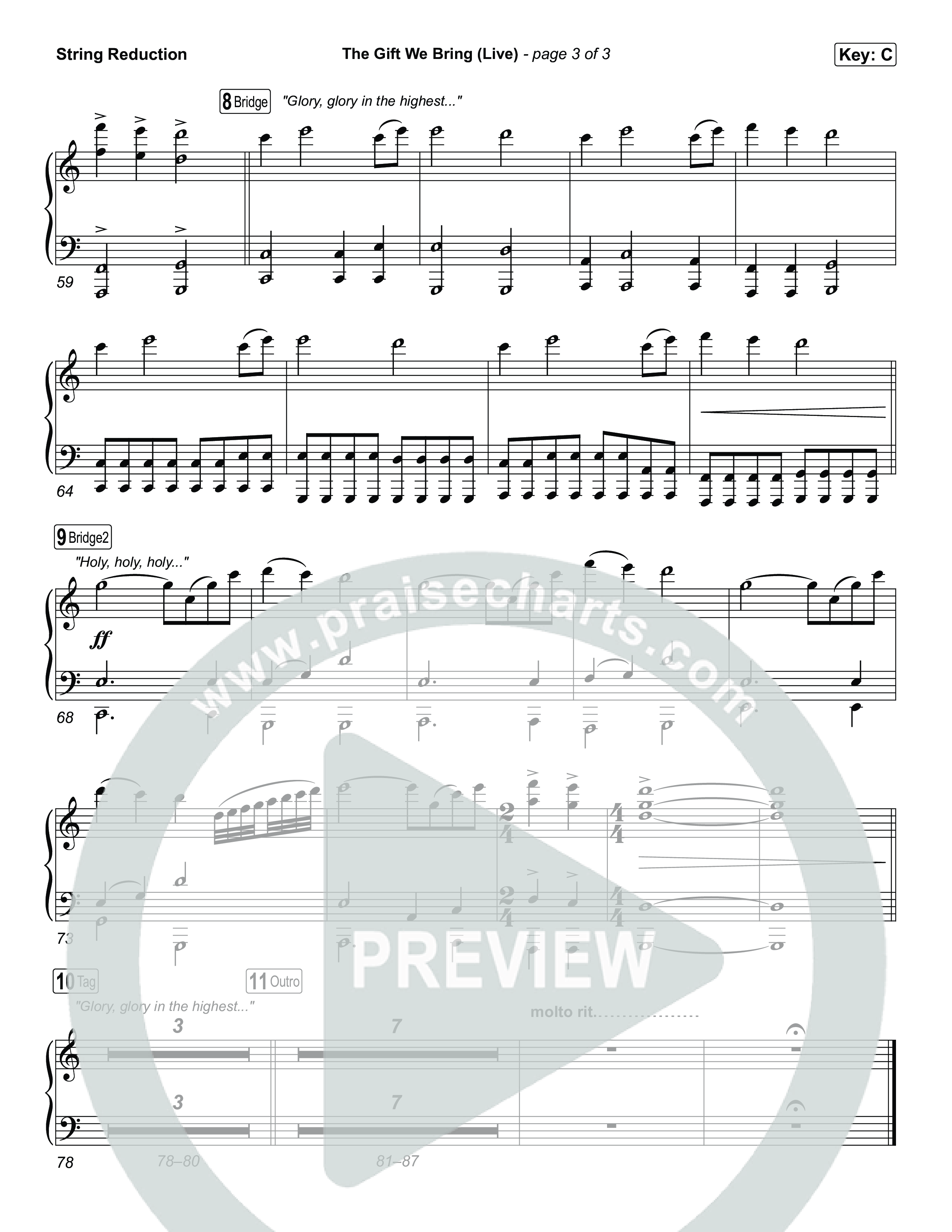 The Gift We Bring (Live) String Reduction (The Belonging Co / Andrew Holt)