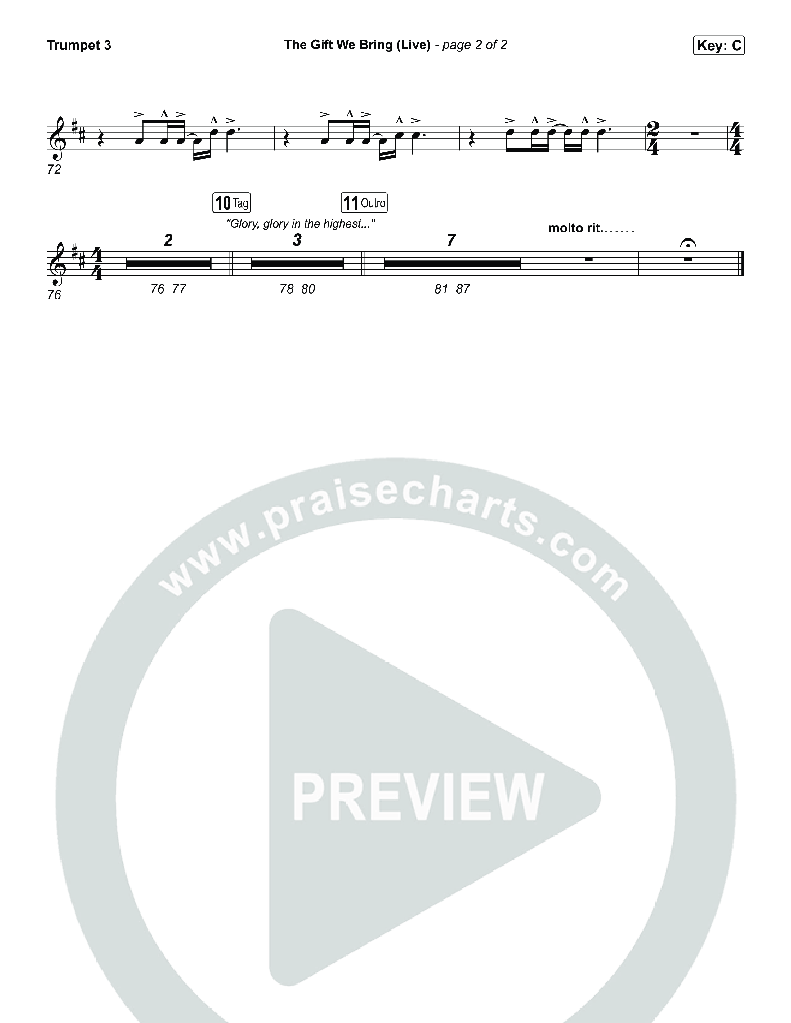 The Gift We Bring (Live) Trumpet 3 (The Belonging Co / Andrew Holt)