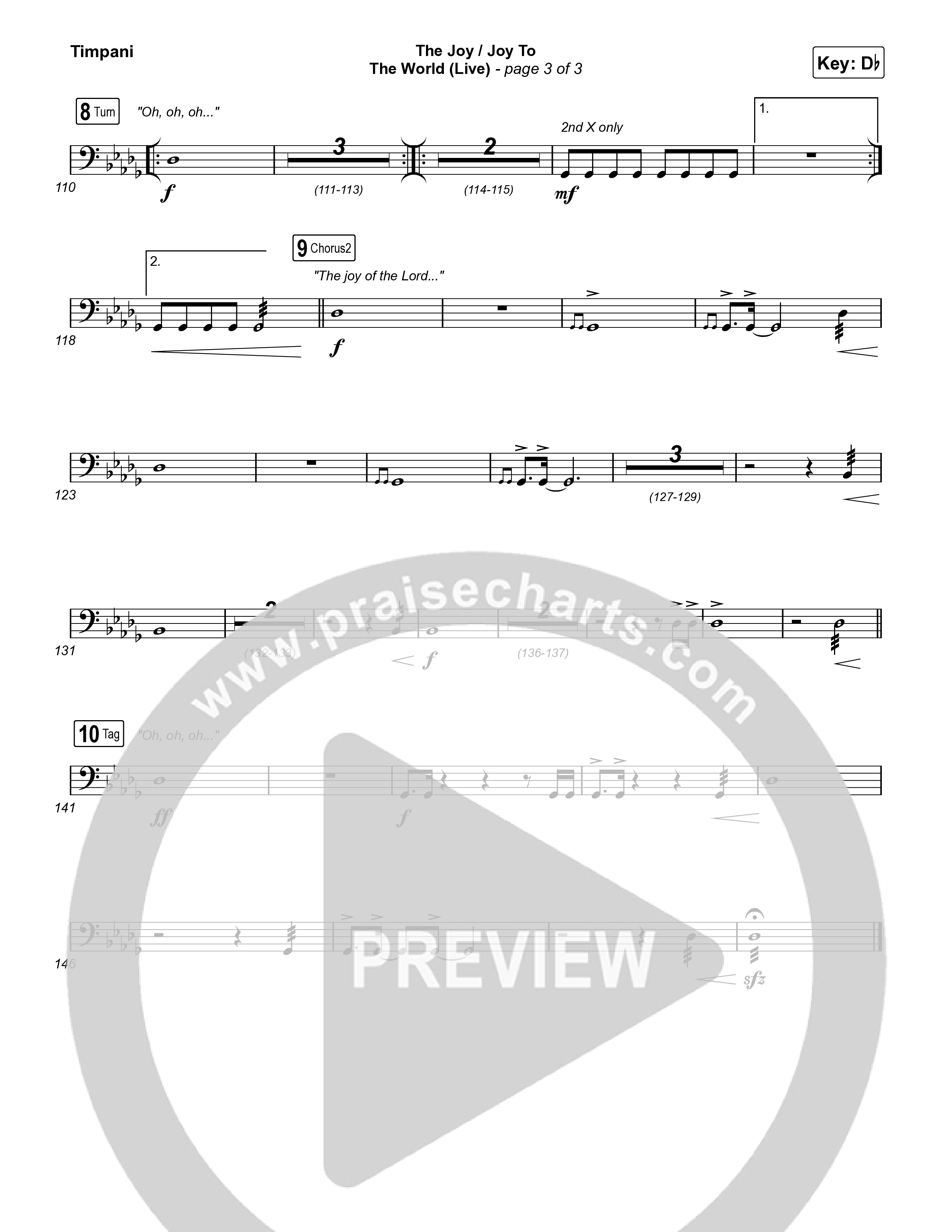 The Joy / Joy To The World (Live) Timpani (The Belonging Co / David Dennis)