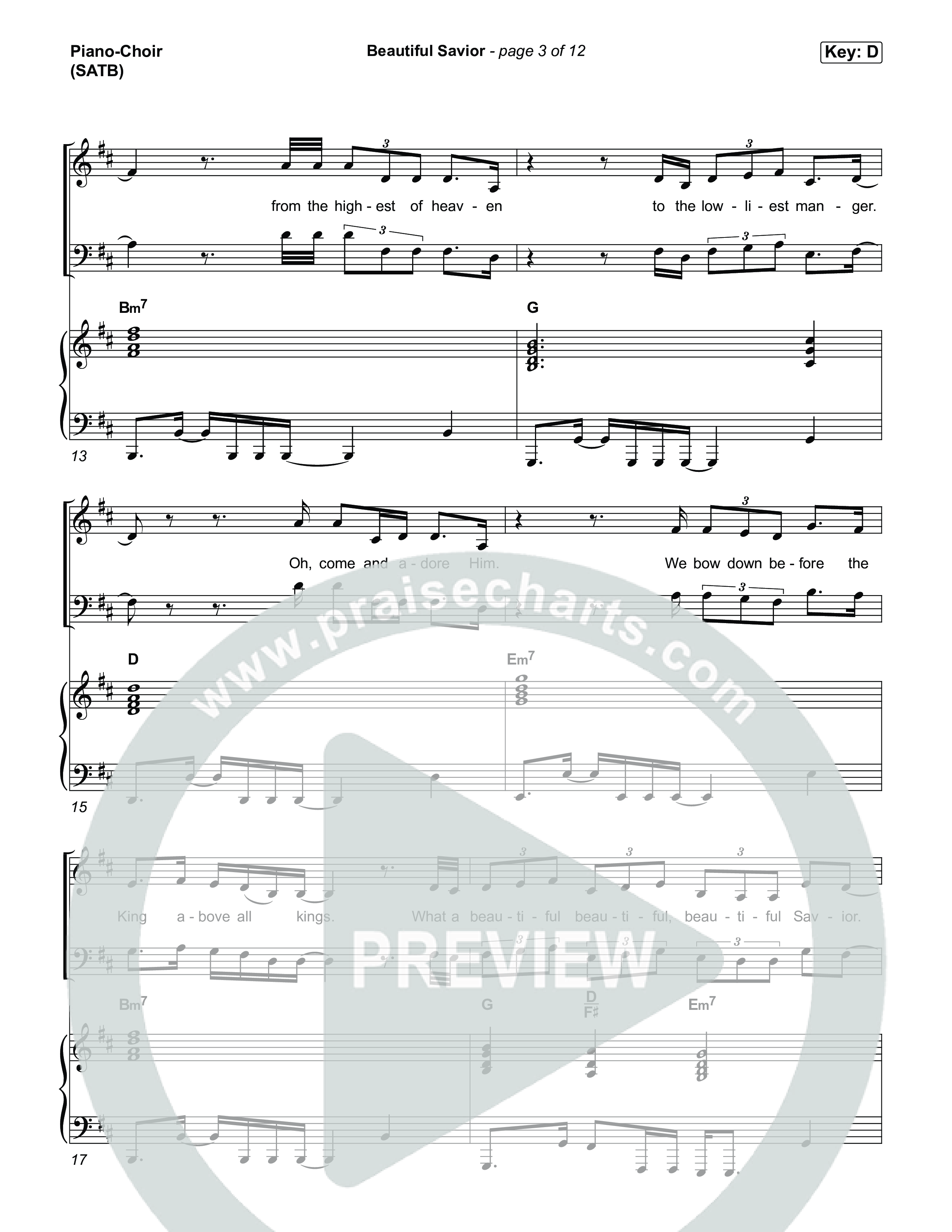 Beautiful Savior Piano/Vocal Pack (Influence Music)