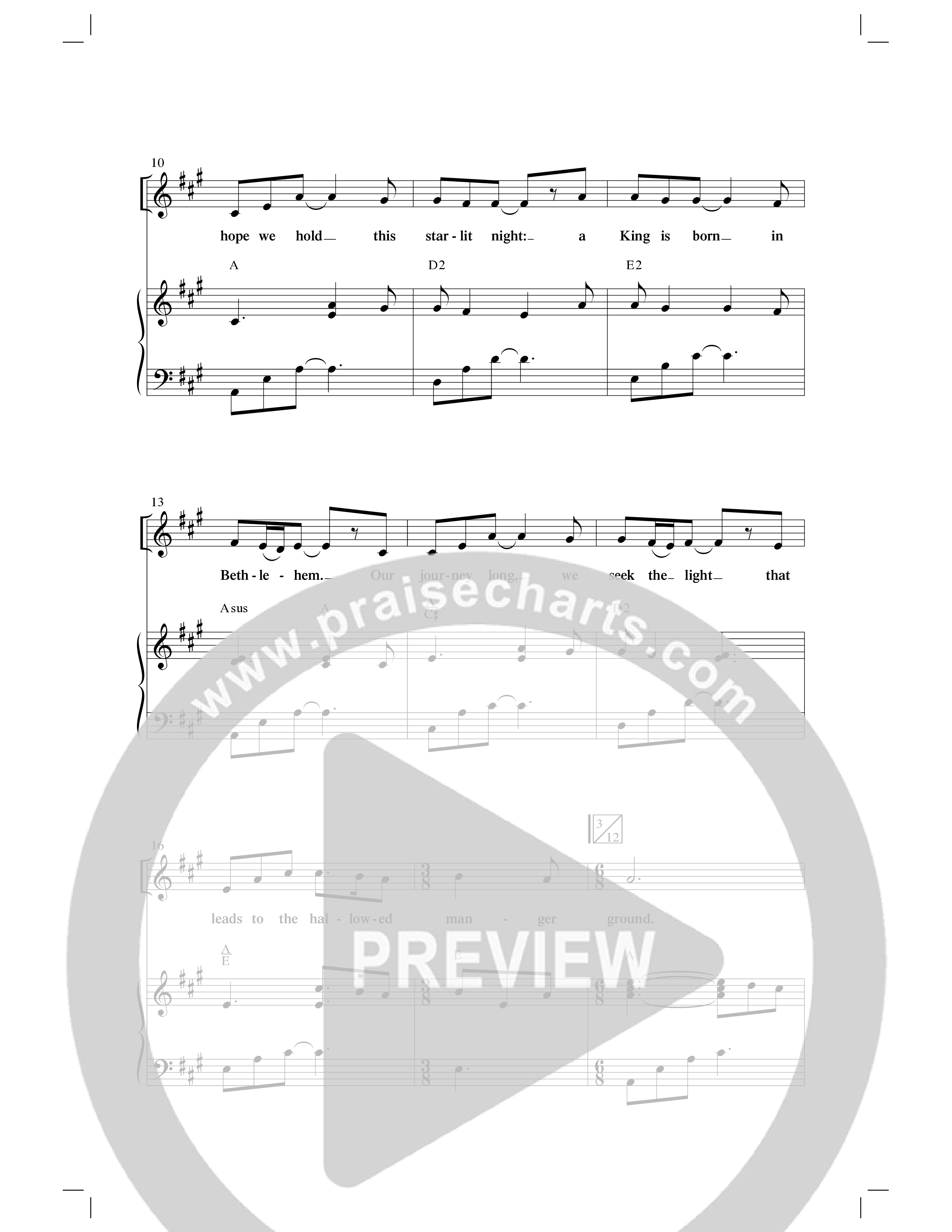 Emmanuel (Hallowed Manger Ground) (Choral Anthem SATB) Anthem (SATB/Piano) (Word Music Choral / Arr. Dave Williamson)