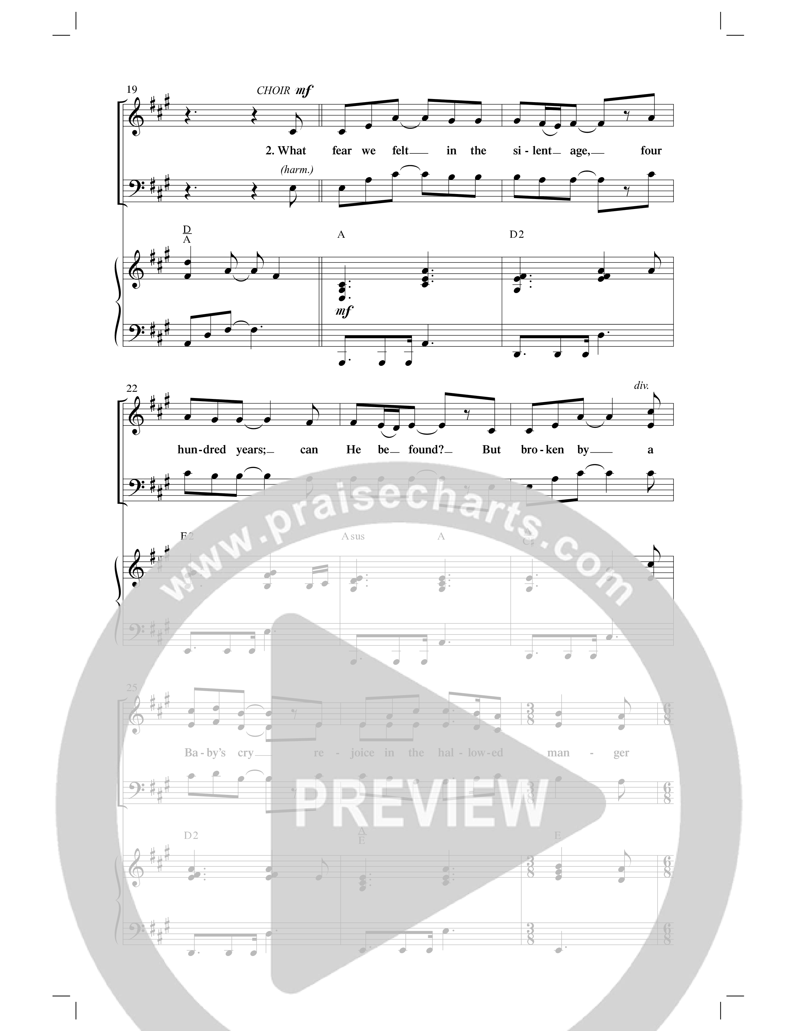 Emmanuel (Hallowed Manger Ground) (Choral Anthem SATB) Anthem (SATB/Piano) (Word Music Choral / Arr. Dave Williamson)