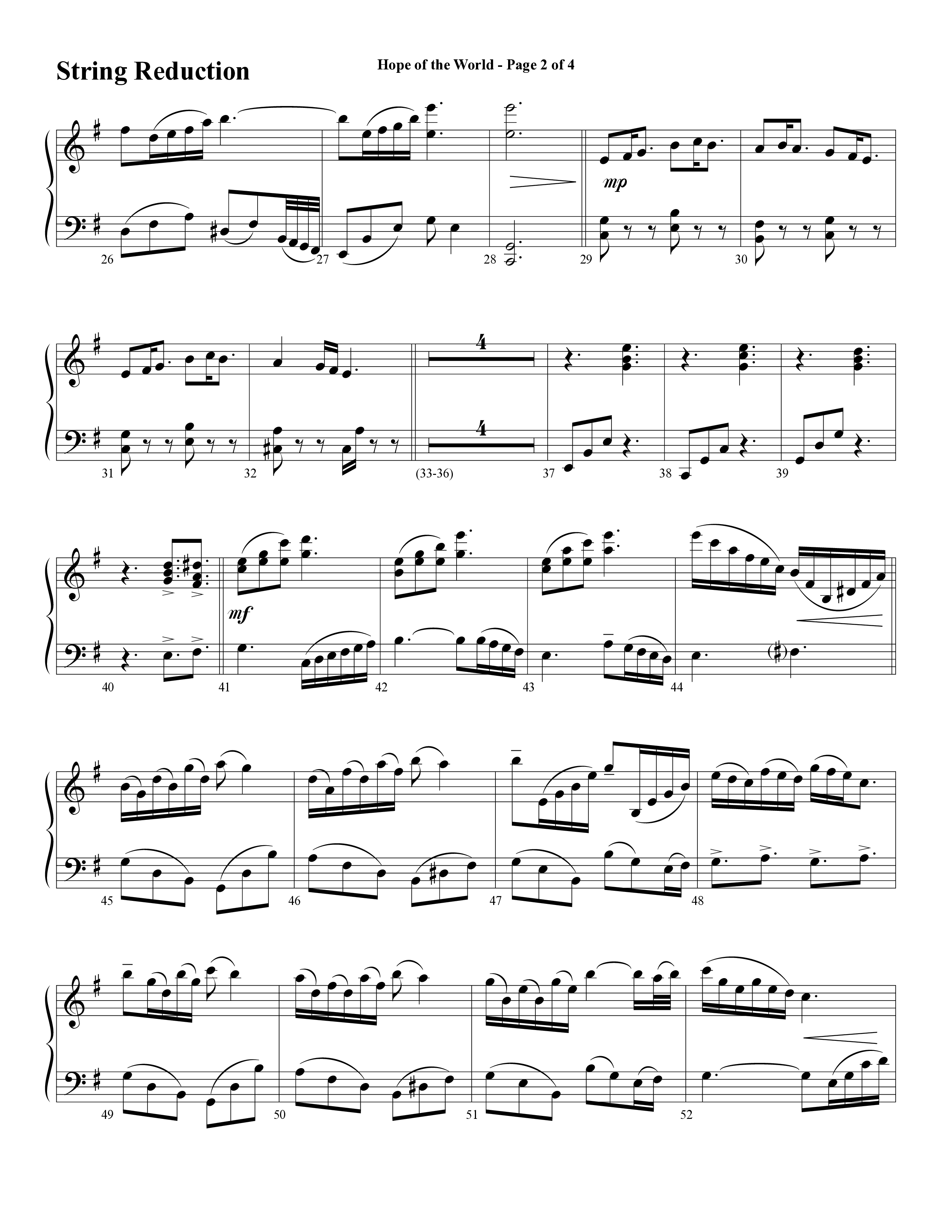 Hope Of The World (Choral Anthem SATB) String Reduction (Word Music Choral / Arr. Mark McClure / Orch. Ric Domenico)