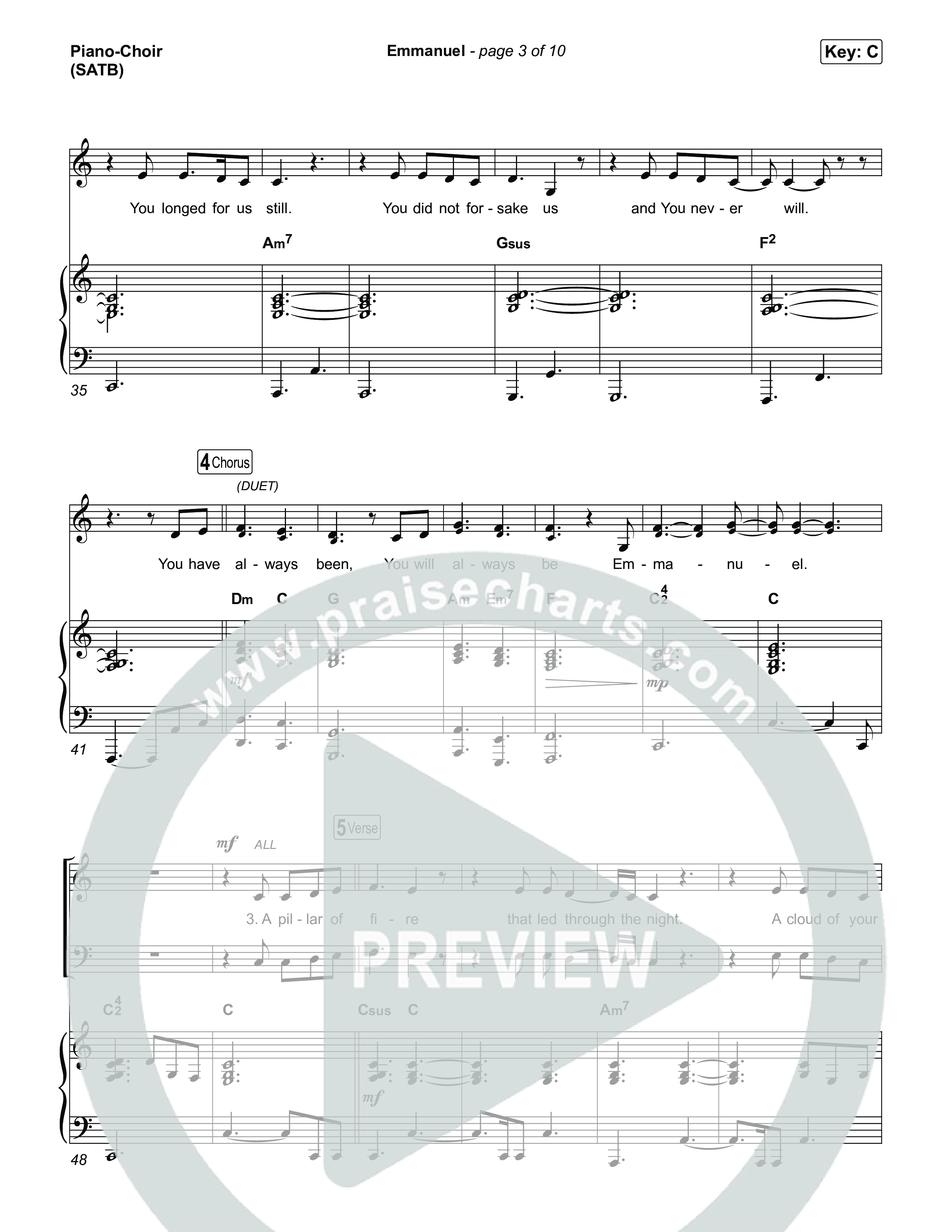 Emmanuel Piano/Vocal (SATB) (Charity Gayle / Ryan Kennedy)