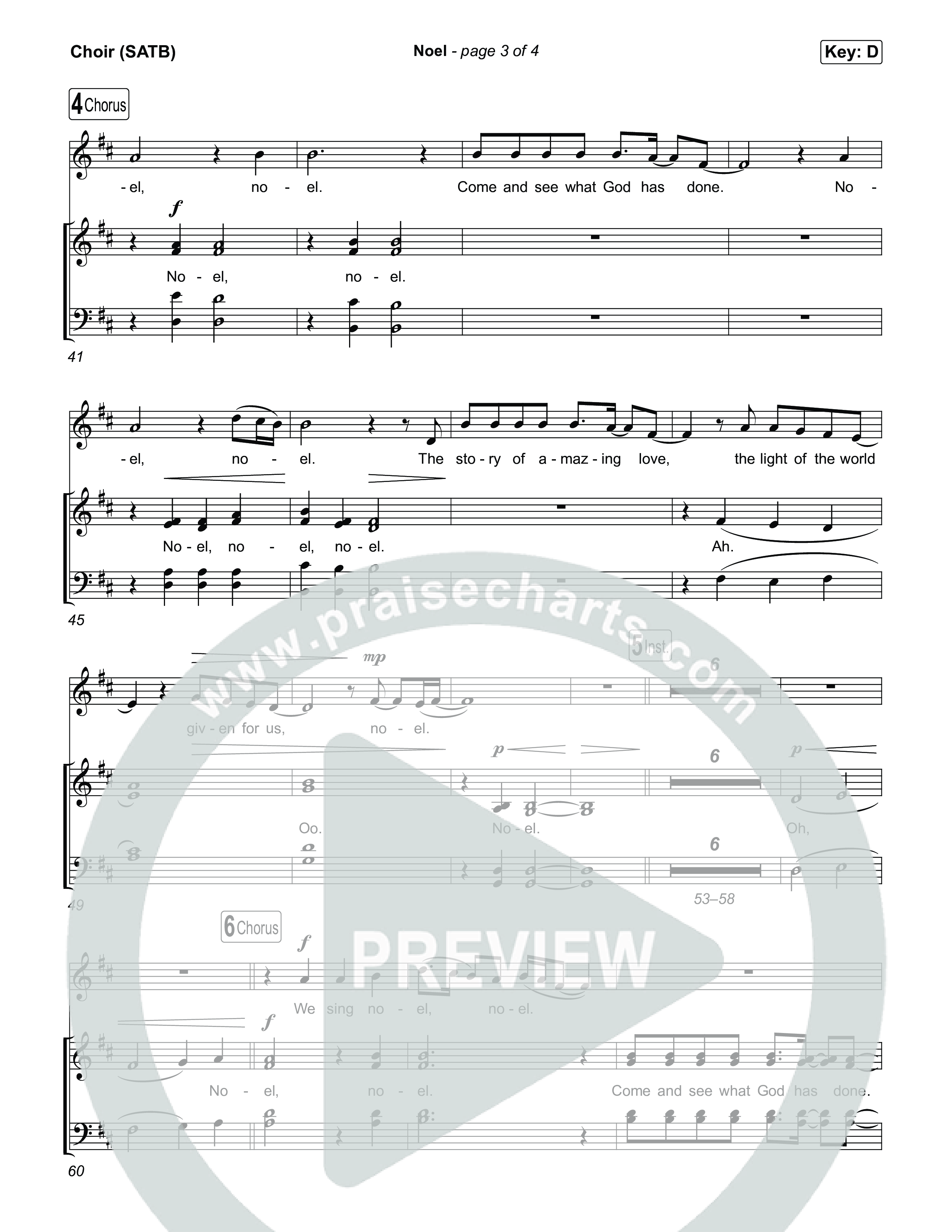 Noel Choir Sheet (SATB) (Museum Of The Bible / Arr. Phillip Keveren)