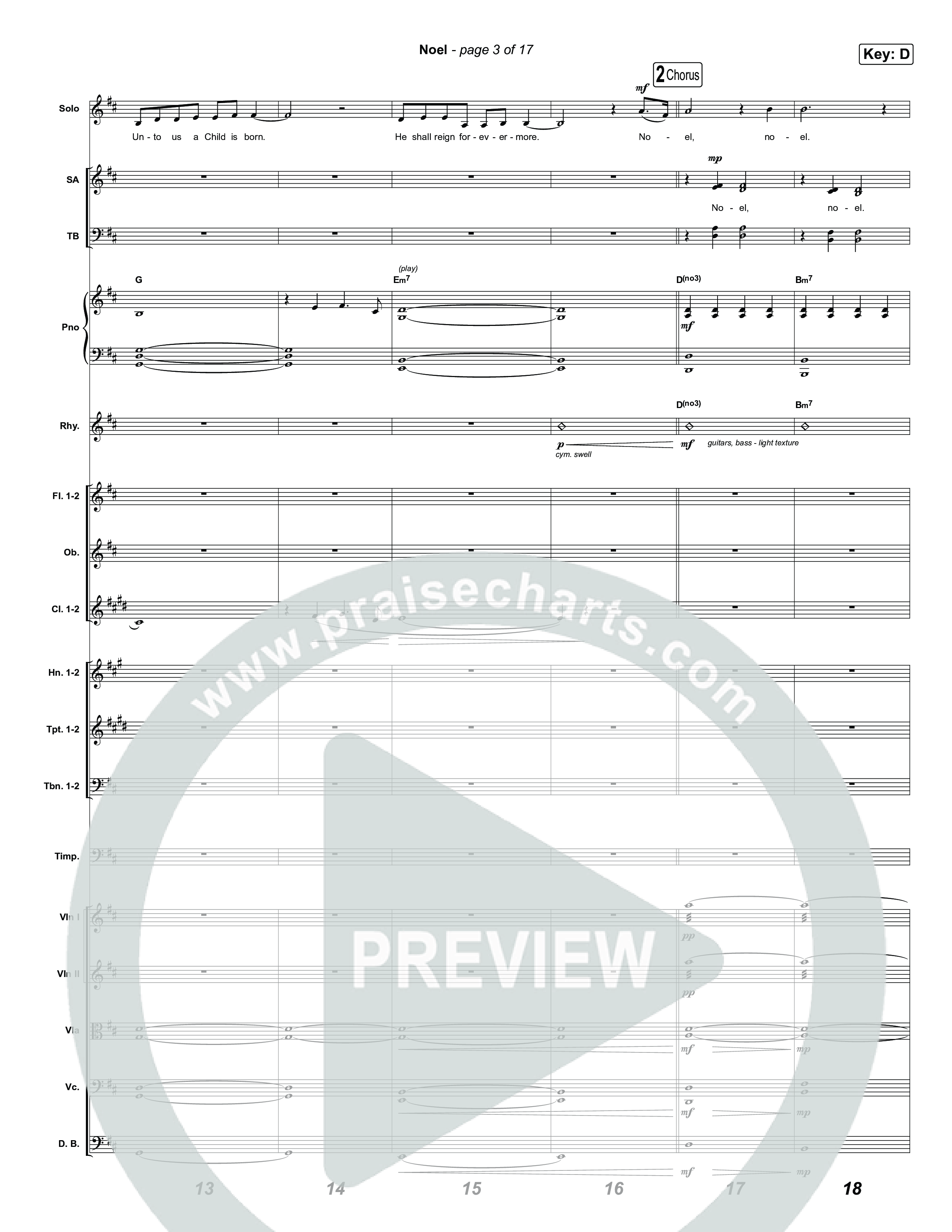 Noel Orchestration (Museum Of The Bible / Arr. Phillip Keveren)