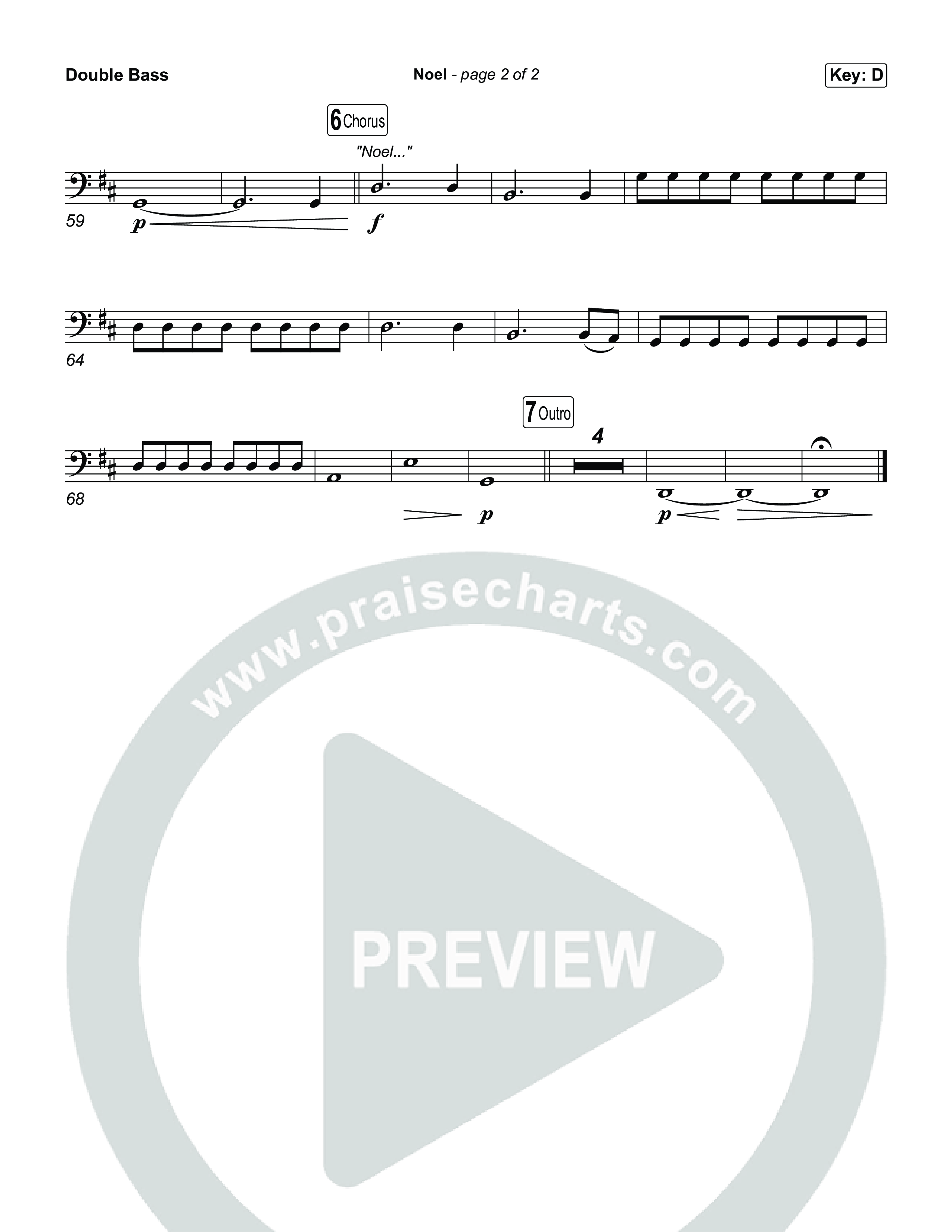 Noel String Bass (Museum Of The Bible / Arr. Phillip Keveren)