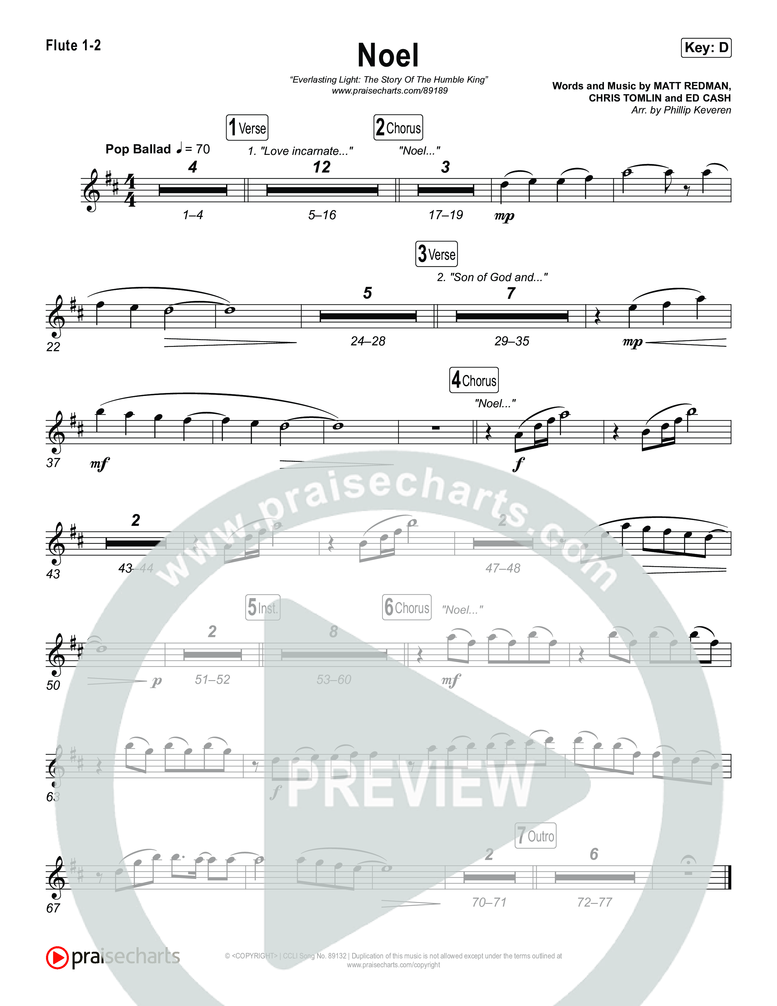 Noel Flute 1,2 (Museum Of The Bible / Arr. Phillip Keveren)