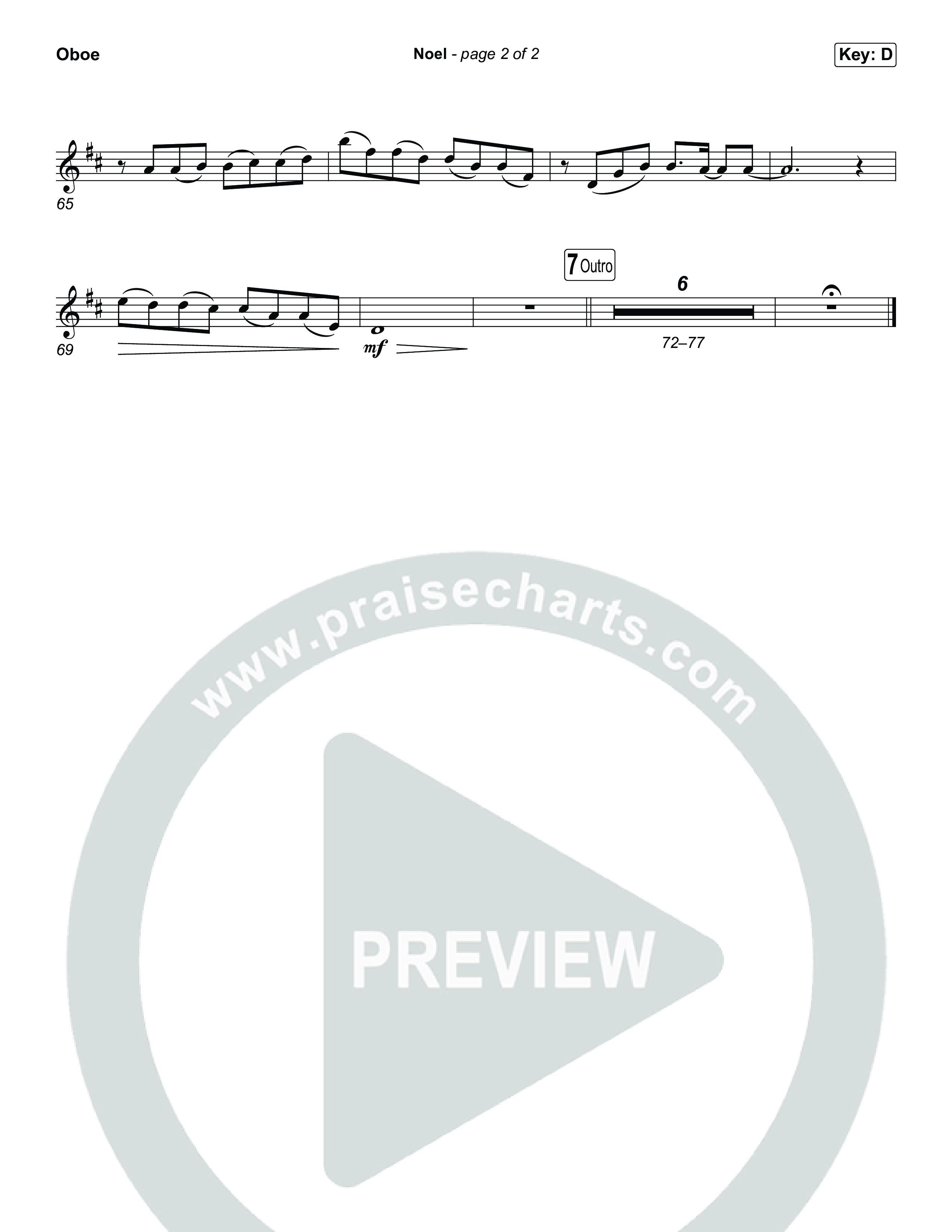 Noel Oboe (Museum Of The Bible / Arr. Phillip Keveren)