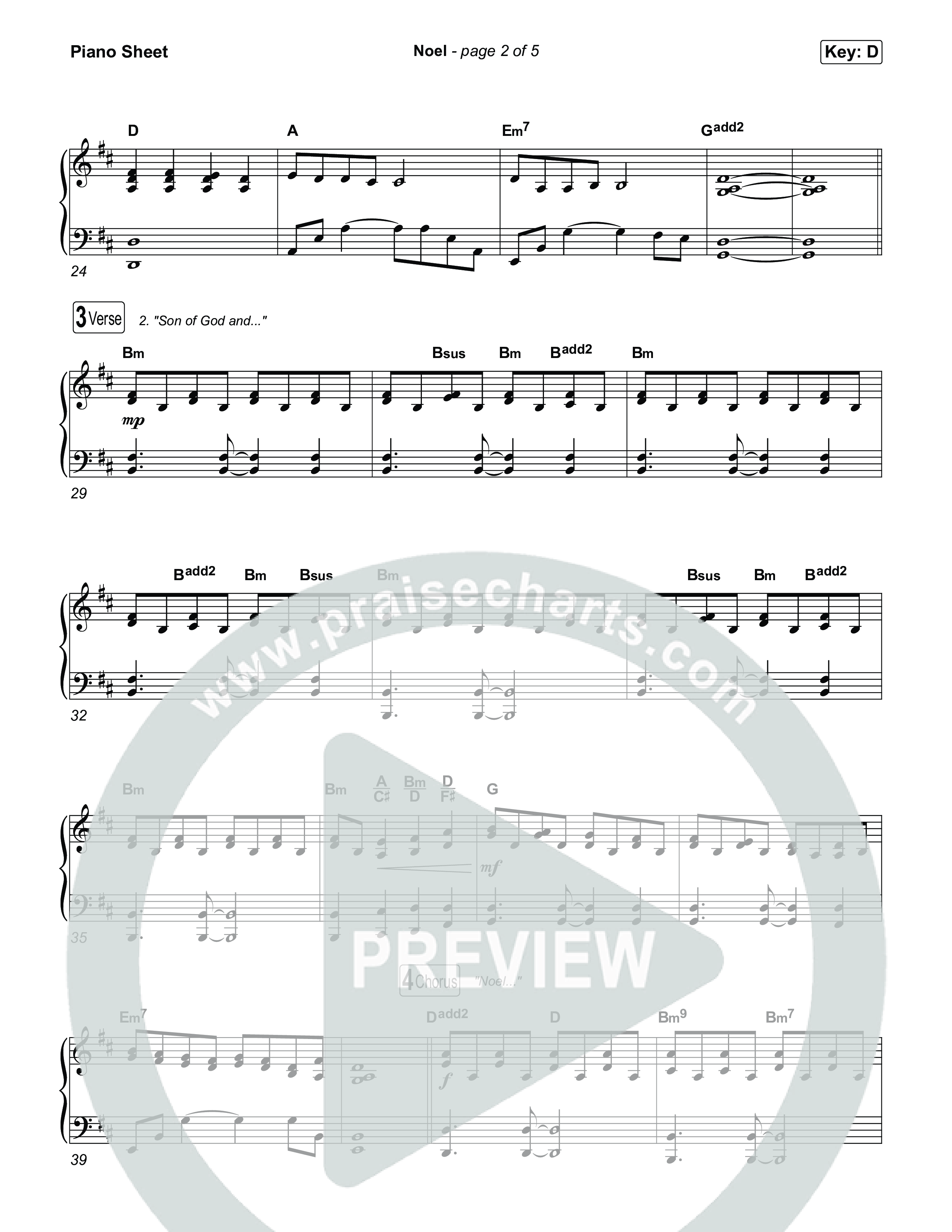 Noel Piano Sheet (Museum Of The Bible / Arr. Phillip Keveren)