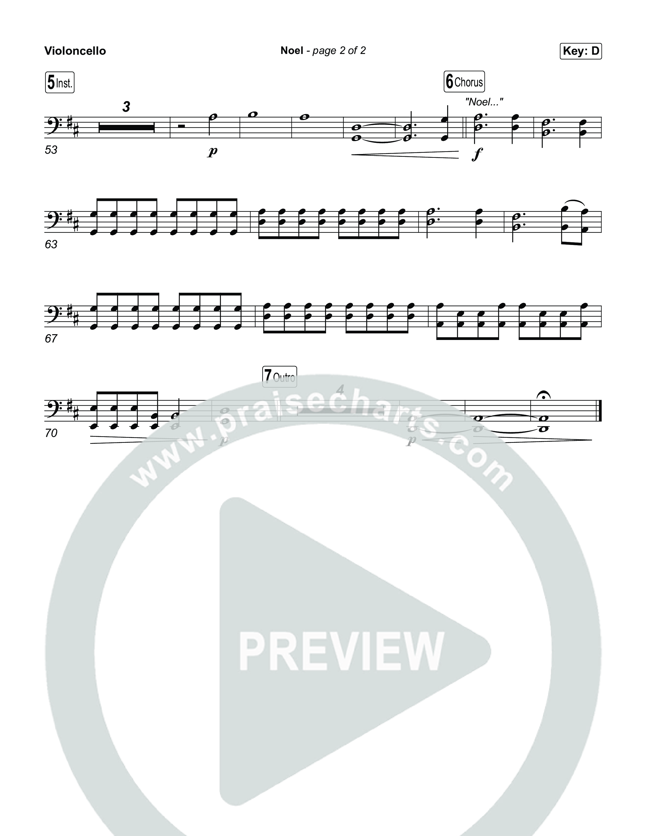 Noel Violincello (Museum Of The Bible / Arr. Phillip Keveren)