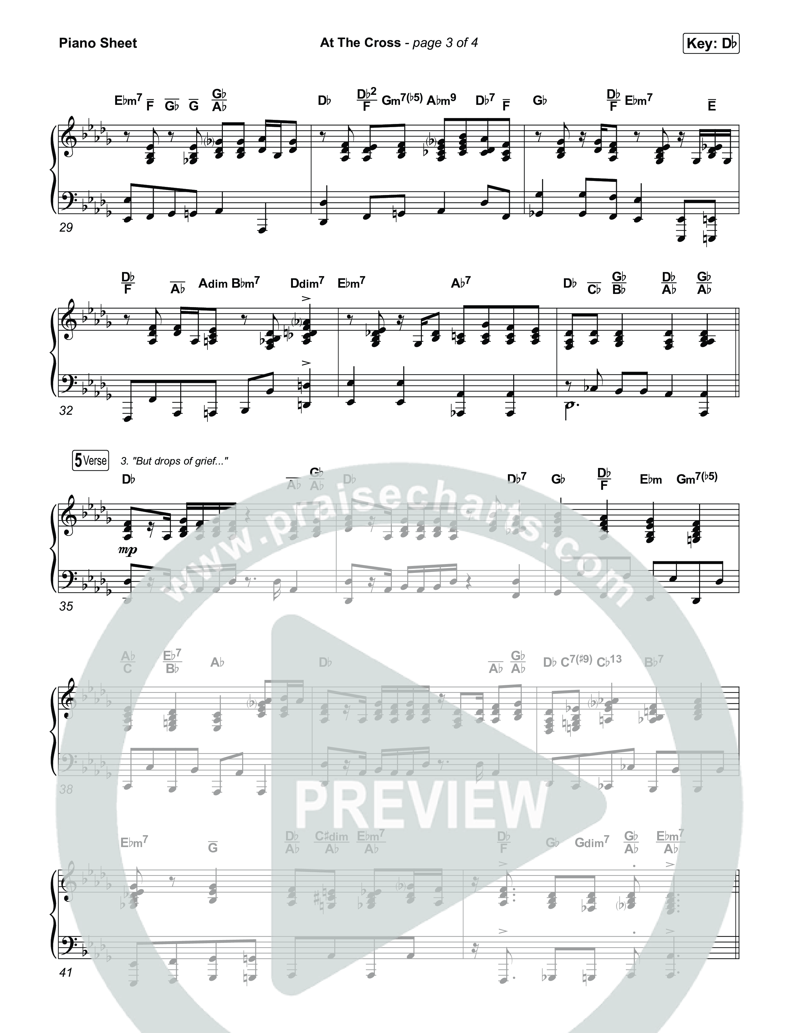 At The Cross Piano Sheet (CeCe Winans)