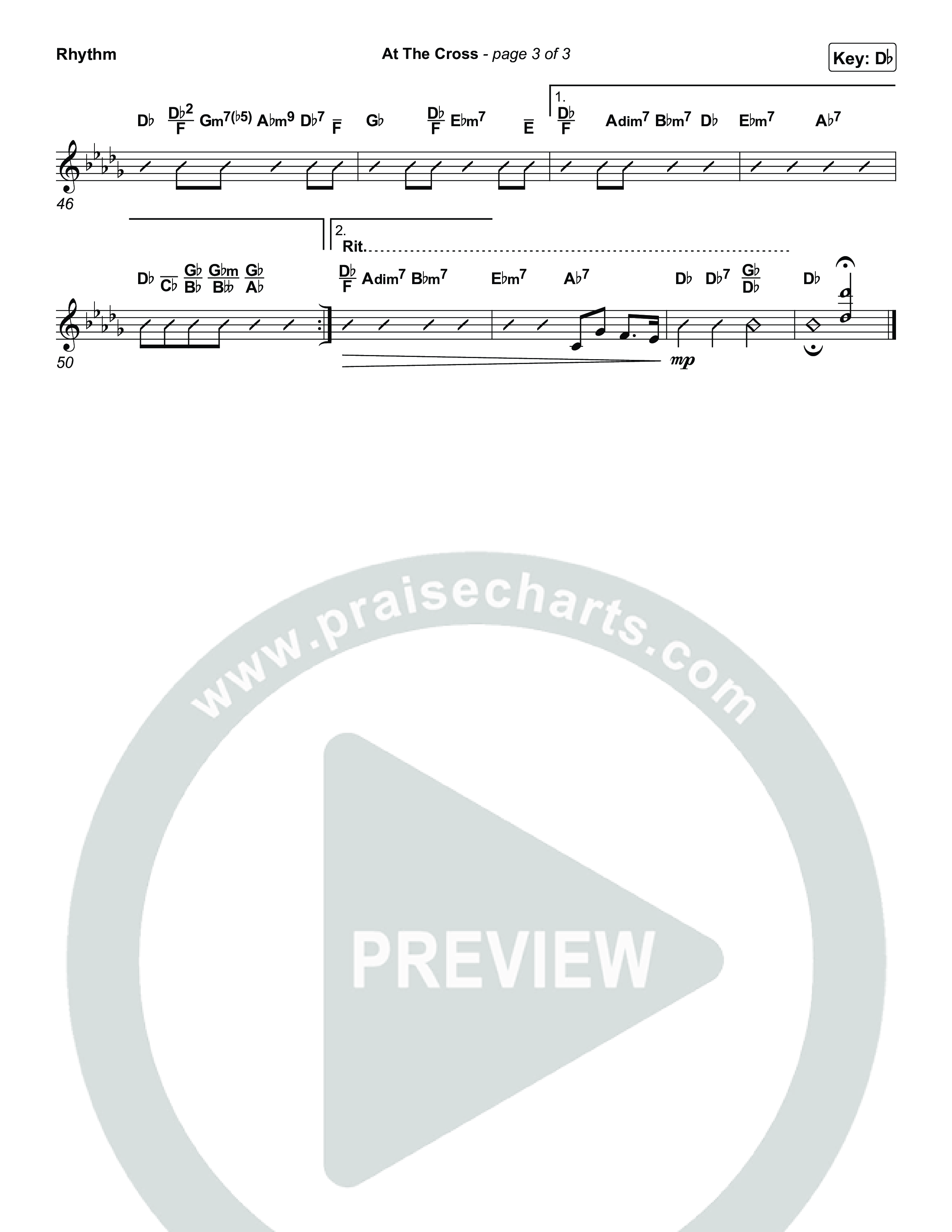 At The Cross Rhythm Chart (CeCe Winans)