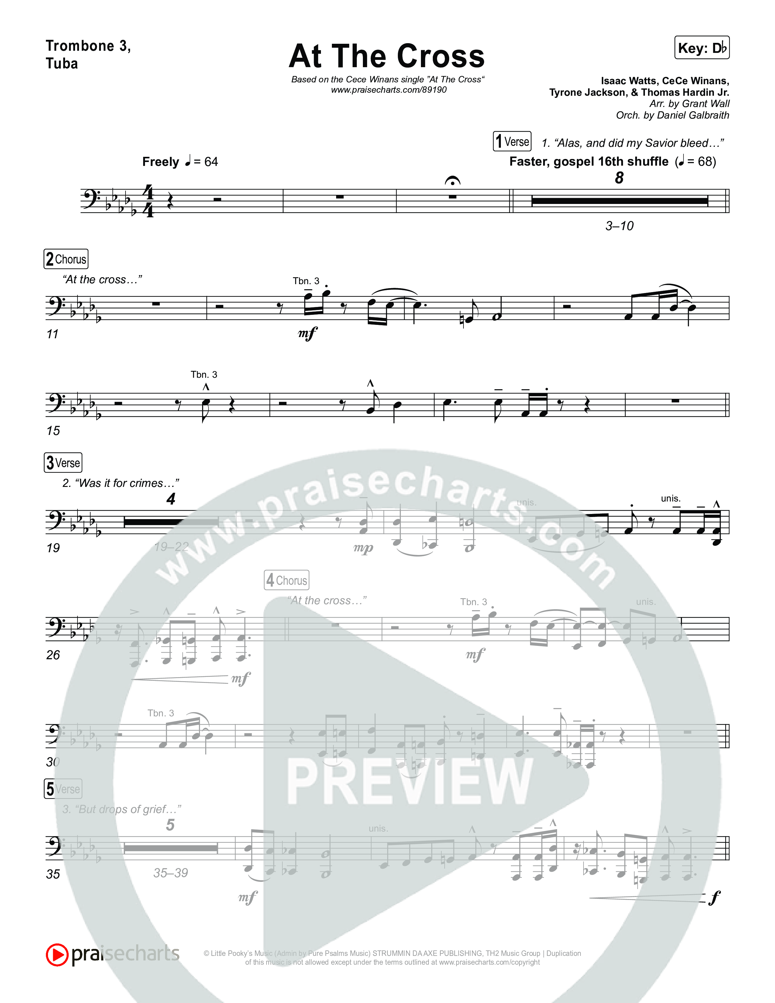 At The Cross Trombone 1,2 (CeCe Winans)