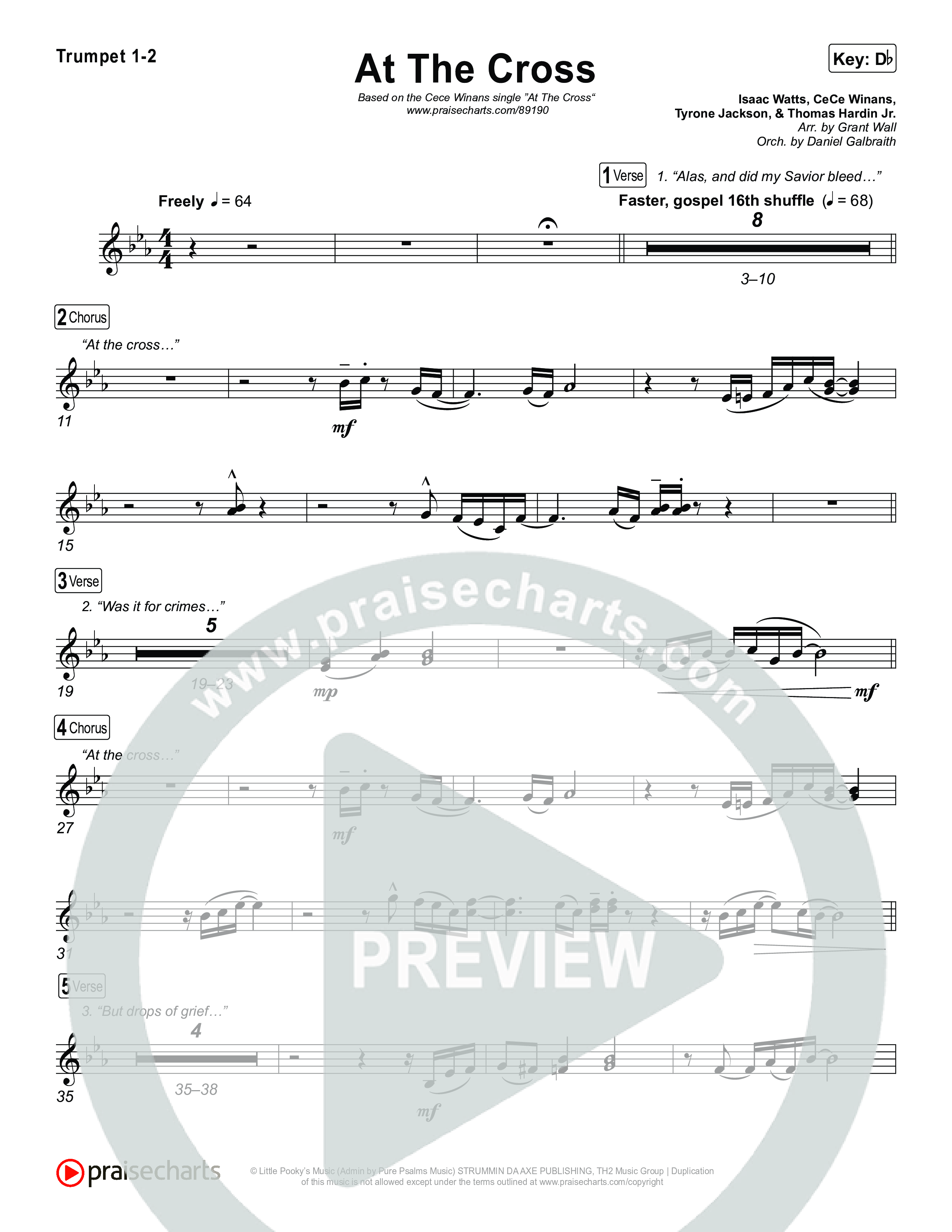 At The Cross Trumpet 1,2 (CeCe Winans)