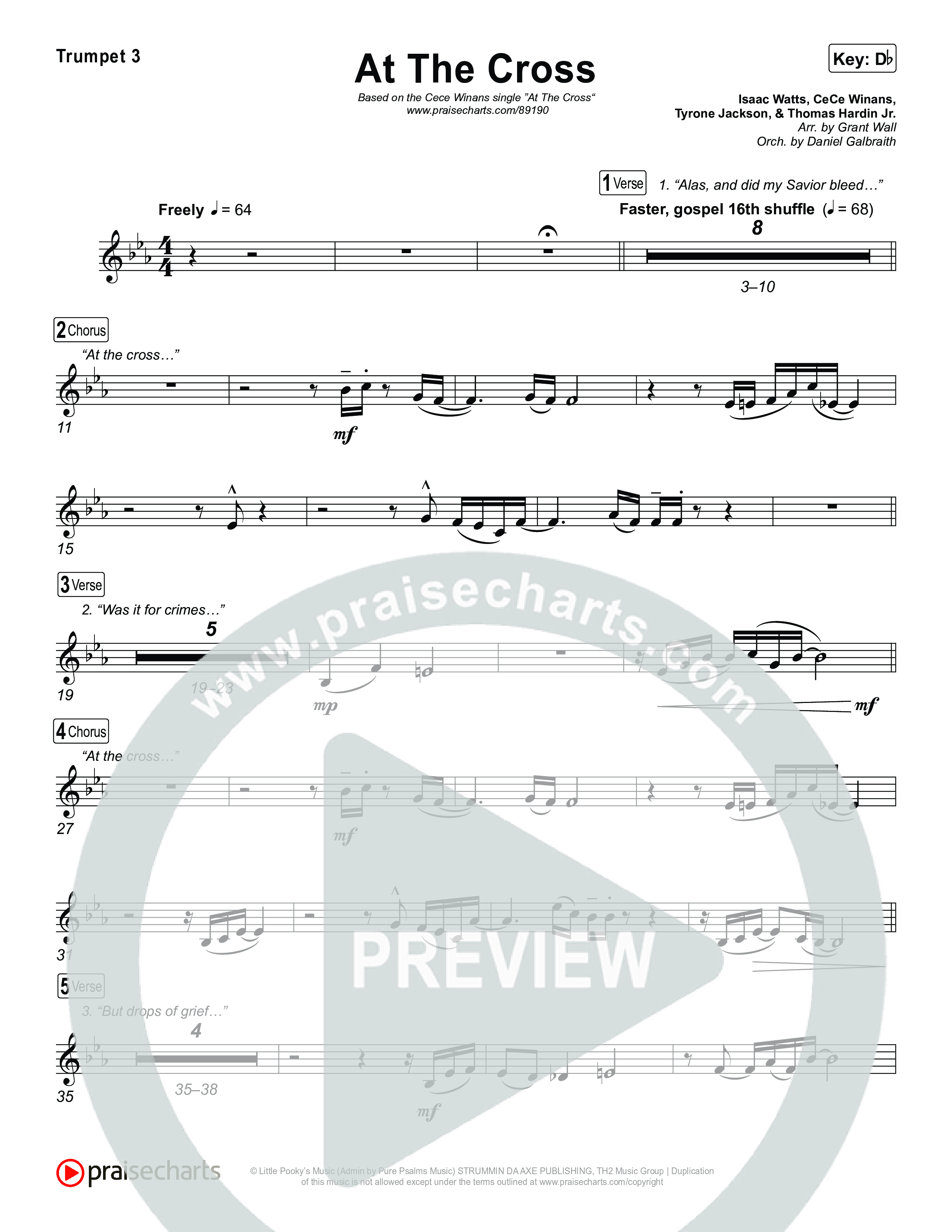 At The Cross Trumpet 1,2 (CeCe Winans)