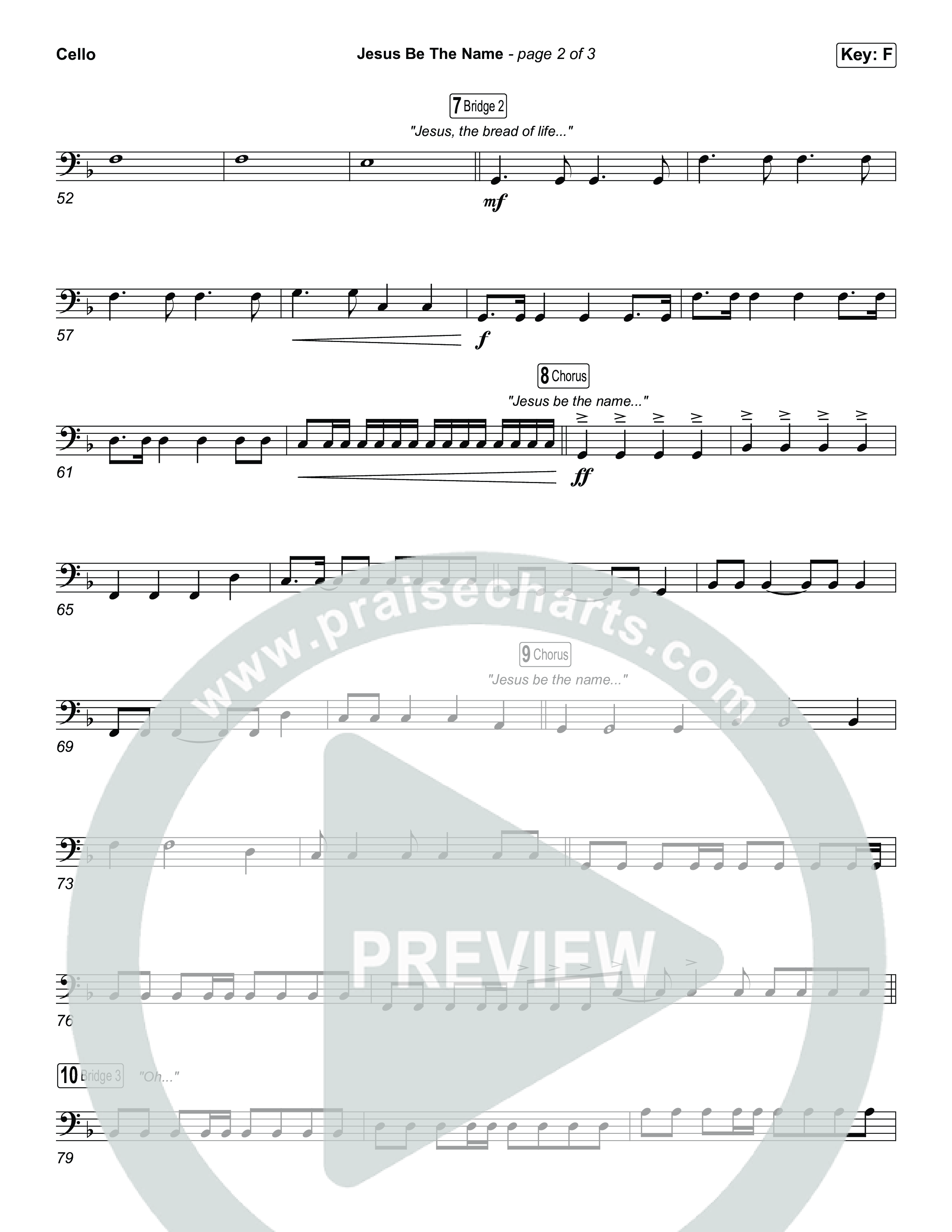 Jesus Be The Name (Sing It Now) Cello (Elevation Worship / Arr. Luke Gambill)