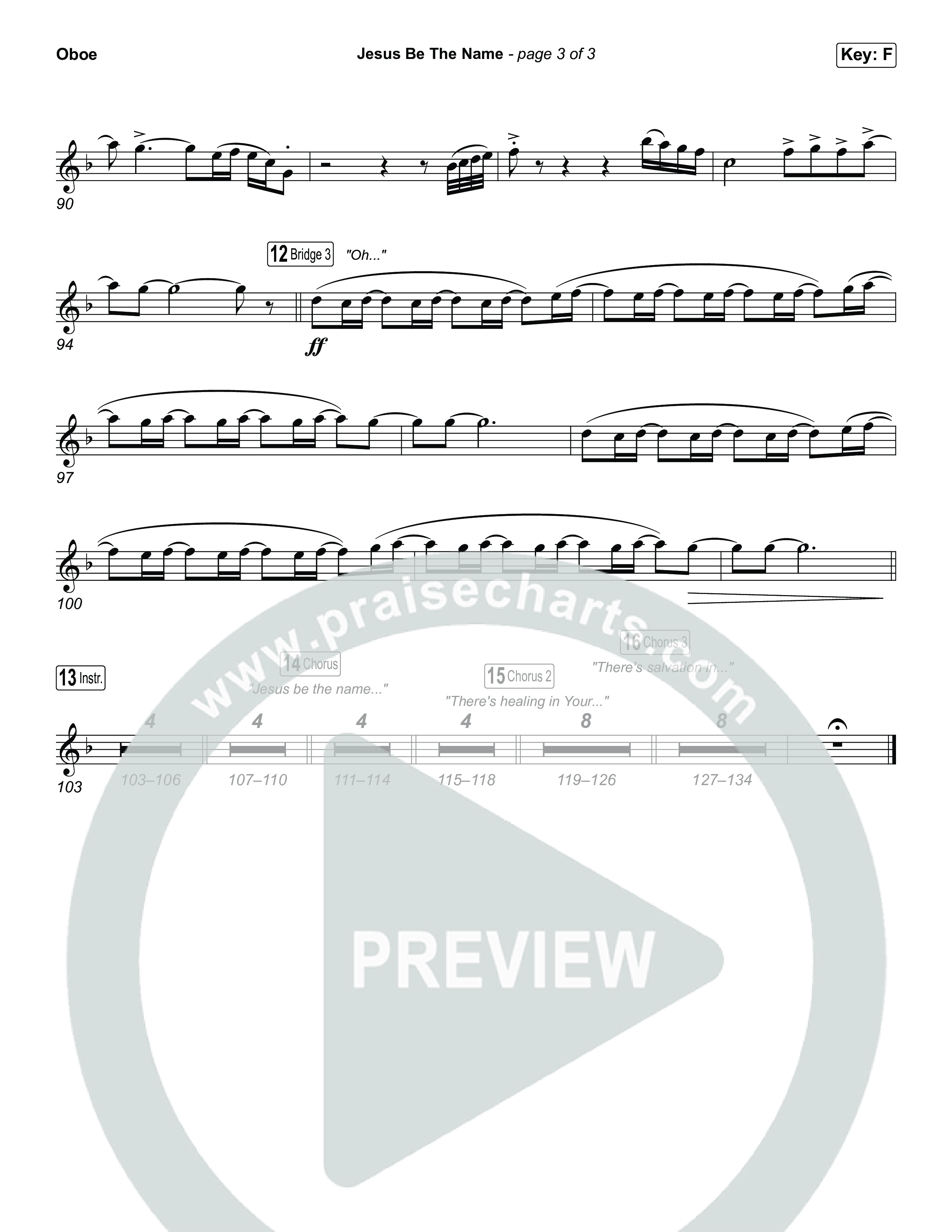 Jesus Be The Name (Sing It Now) Oboe (Elevation Worship / Arr. Luke Gambill)