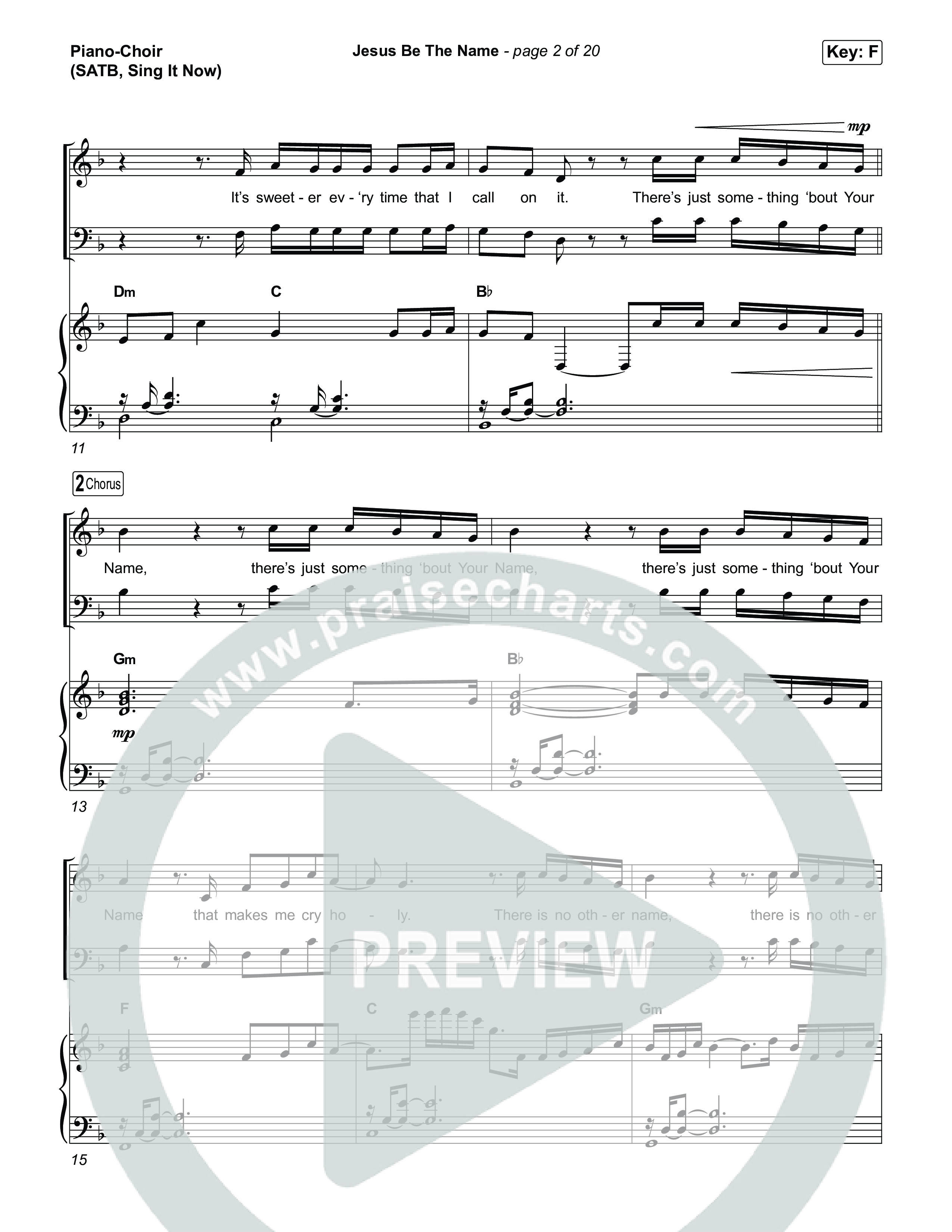 Jesus Be The Name (Sing It Now) Piano/Choir (SATB) (Elevation Worship / Arr. Luke Gambill)