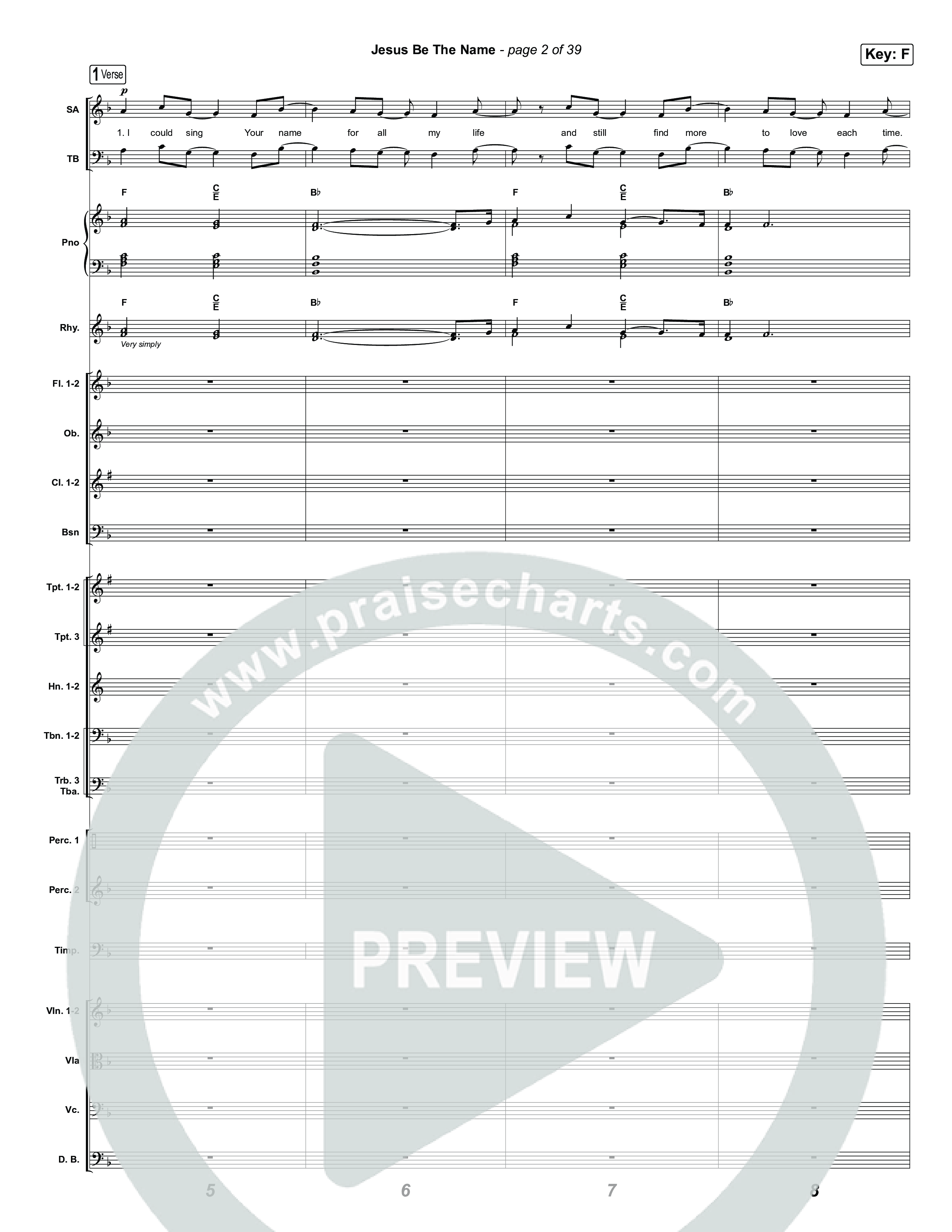 Jesus Be The Name (Worship Choir/SAB) Orchestration (No Vocals) (Elevation Worship / Arr. Luke Gambill)