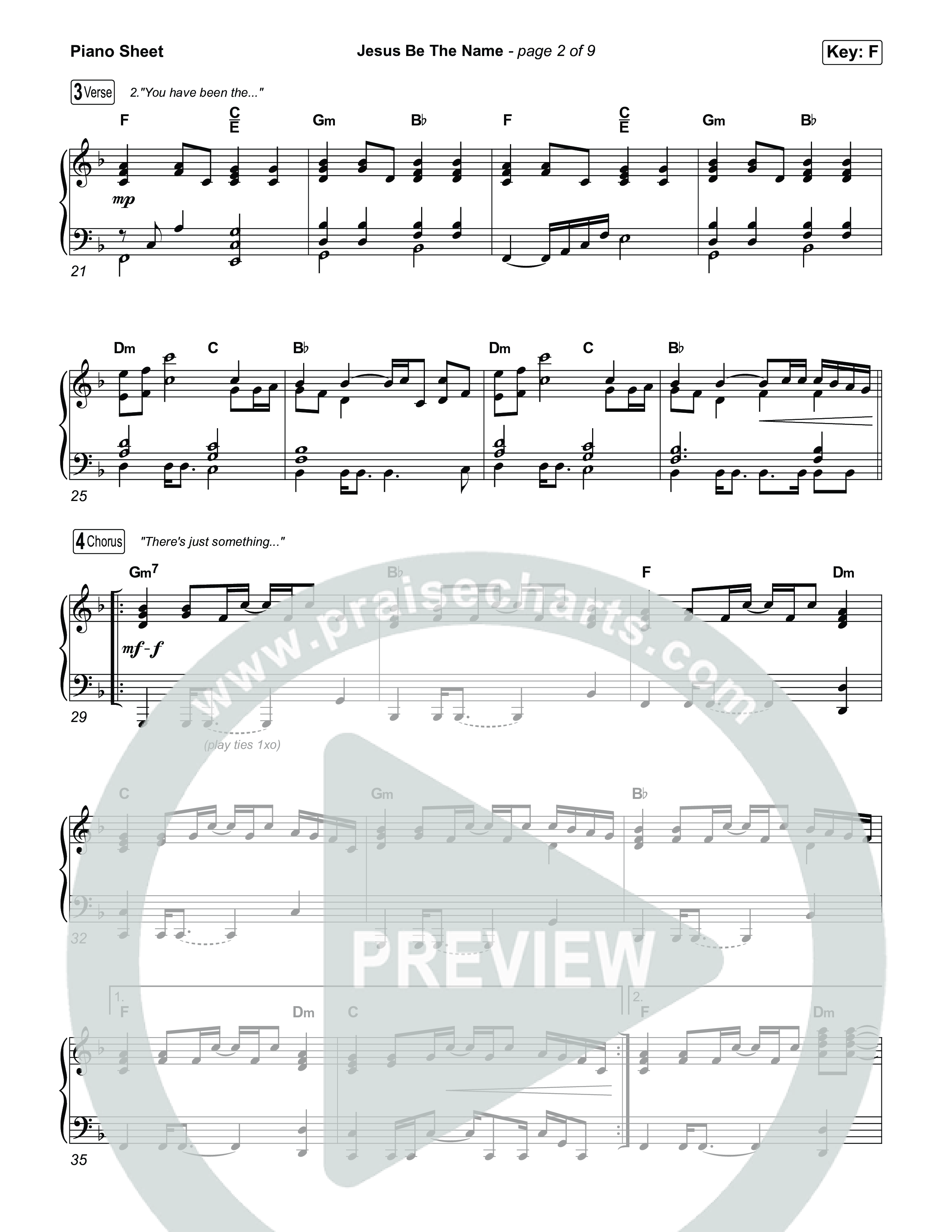 Jesus Be The Name (Worship Choir/SAB) Piano Sheet (Elevation Worship / Arr. Luke Gambill)