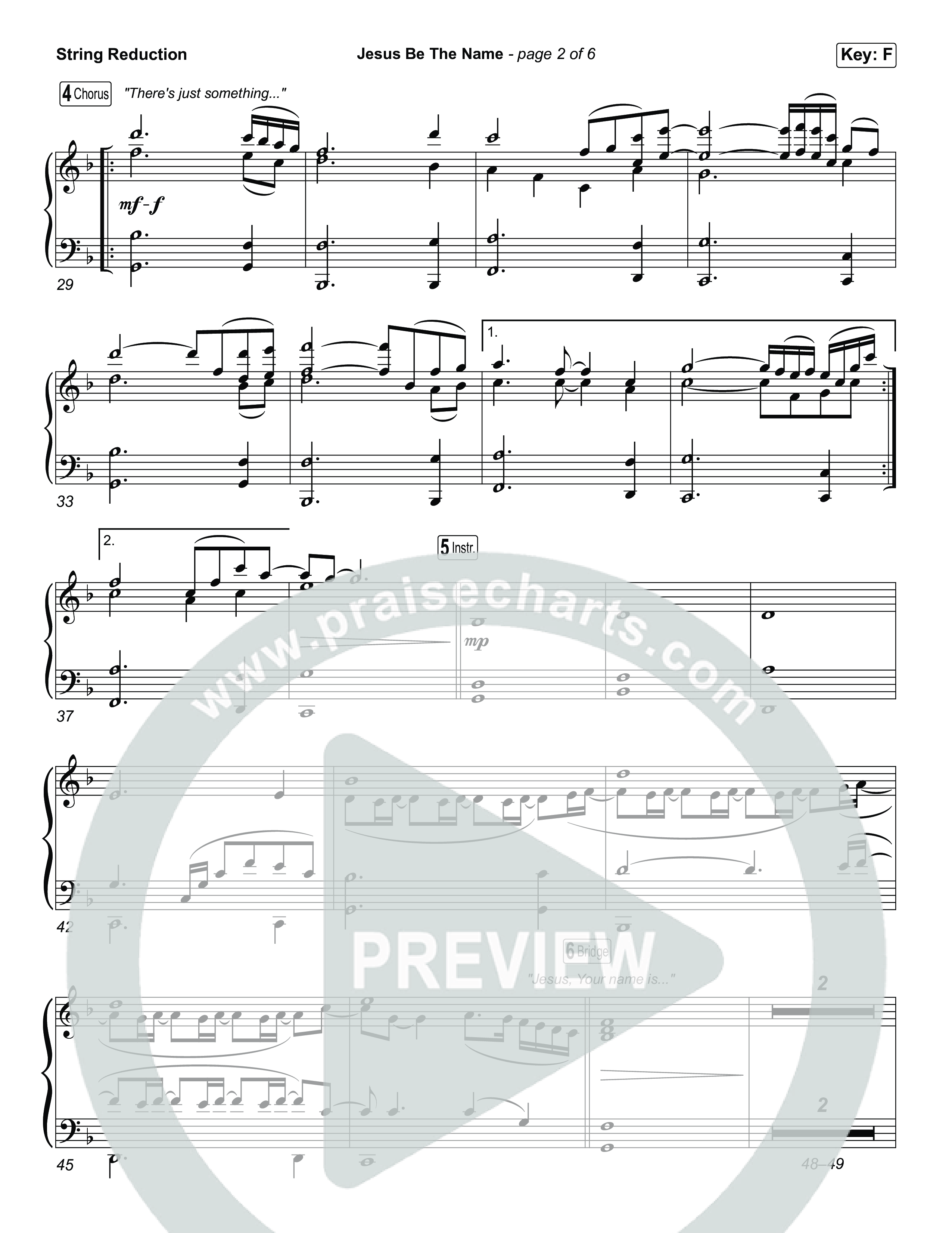 Jesus Be The Name (Worship Choir/SAB) String Reduction (Elevation Worship / Arr. Luke Gambill)