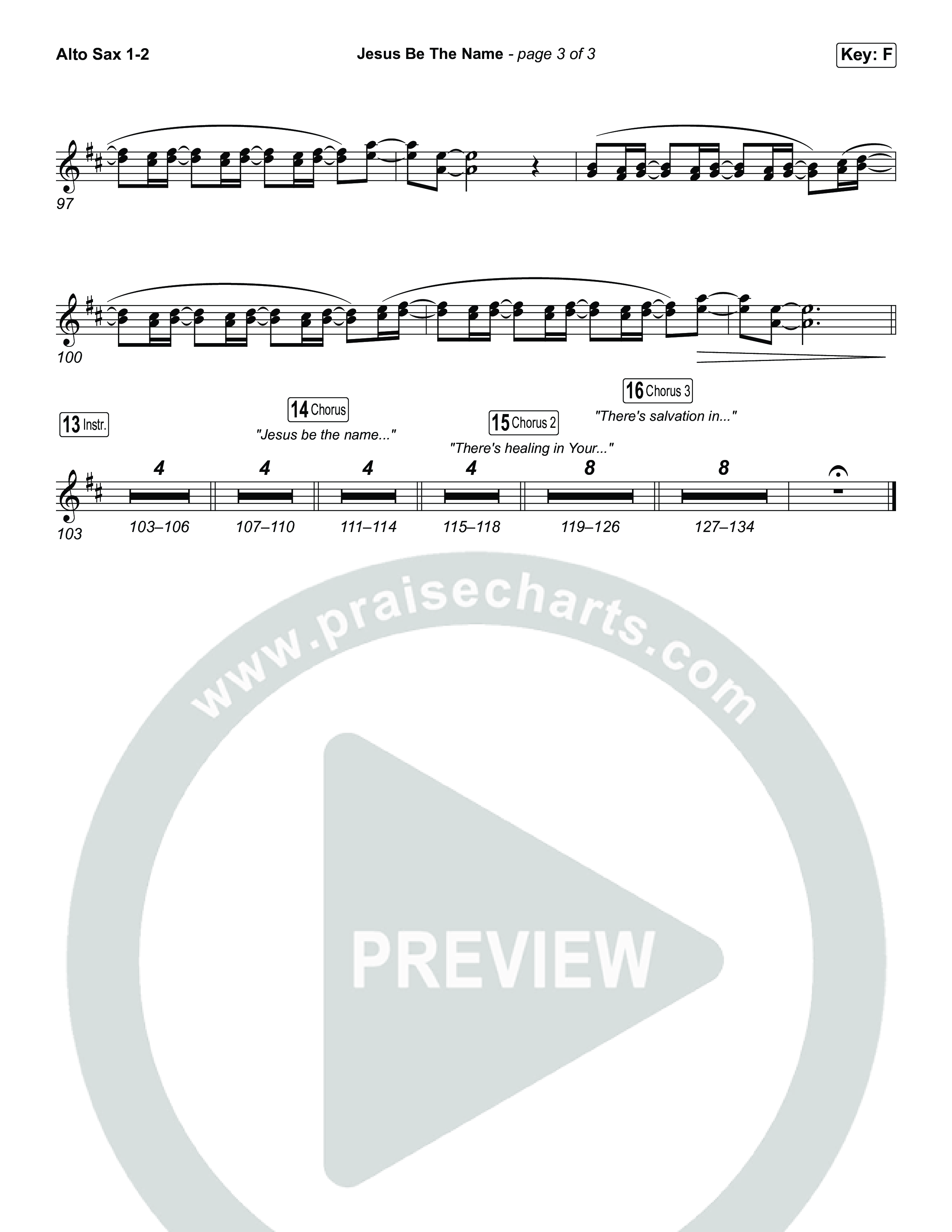 Jesus Be The Name (Unison/2-Part) Sax Pack (Elevation Worship / Arr. Luke Gambill)