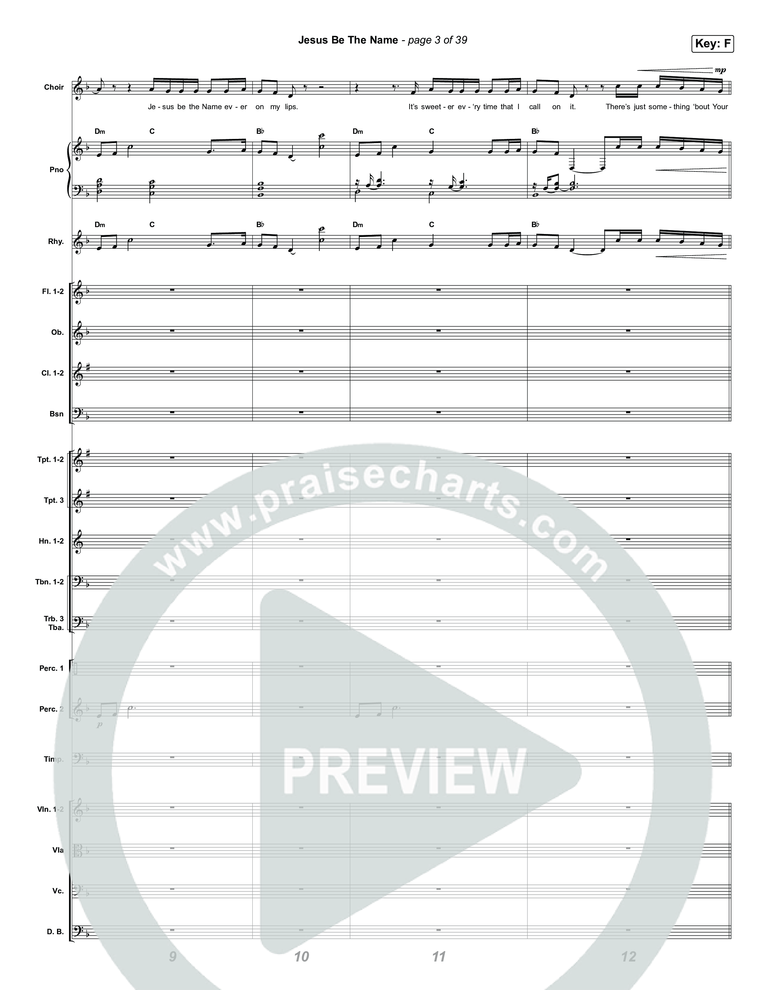 Jesus Be The Name (Unison/2-Part) Orchestration (Elevation Worship / Arr. Luke Gambill)