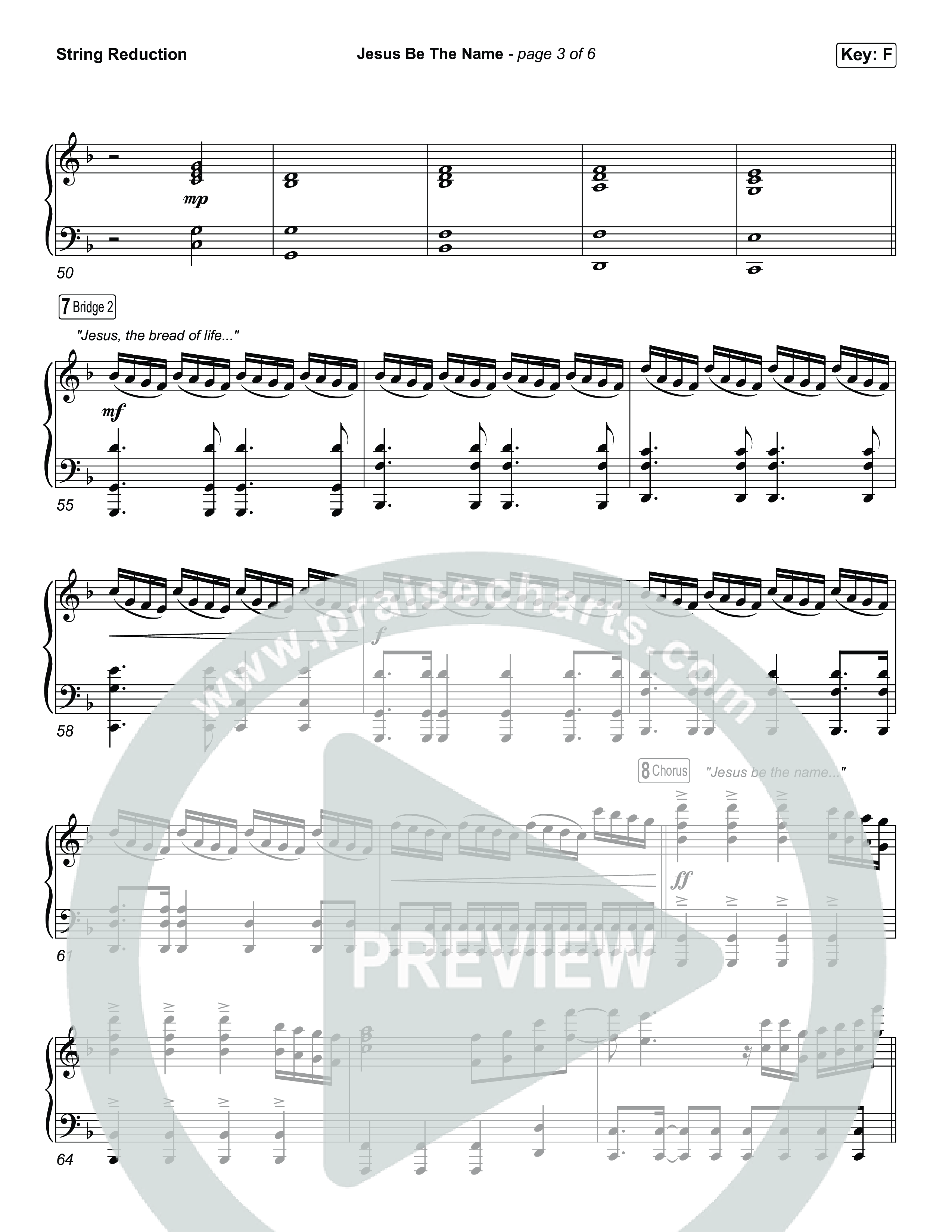 Jesus Be The Name (Unison/2-Part) String Reduction (Elevation Worship / Arr. Luke Gambill)