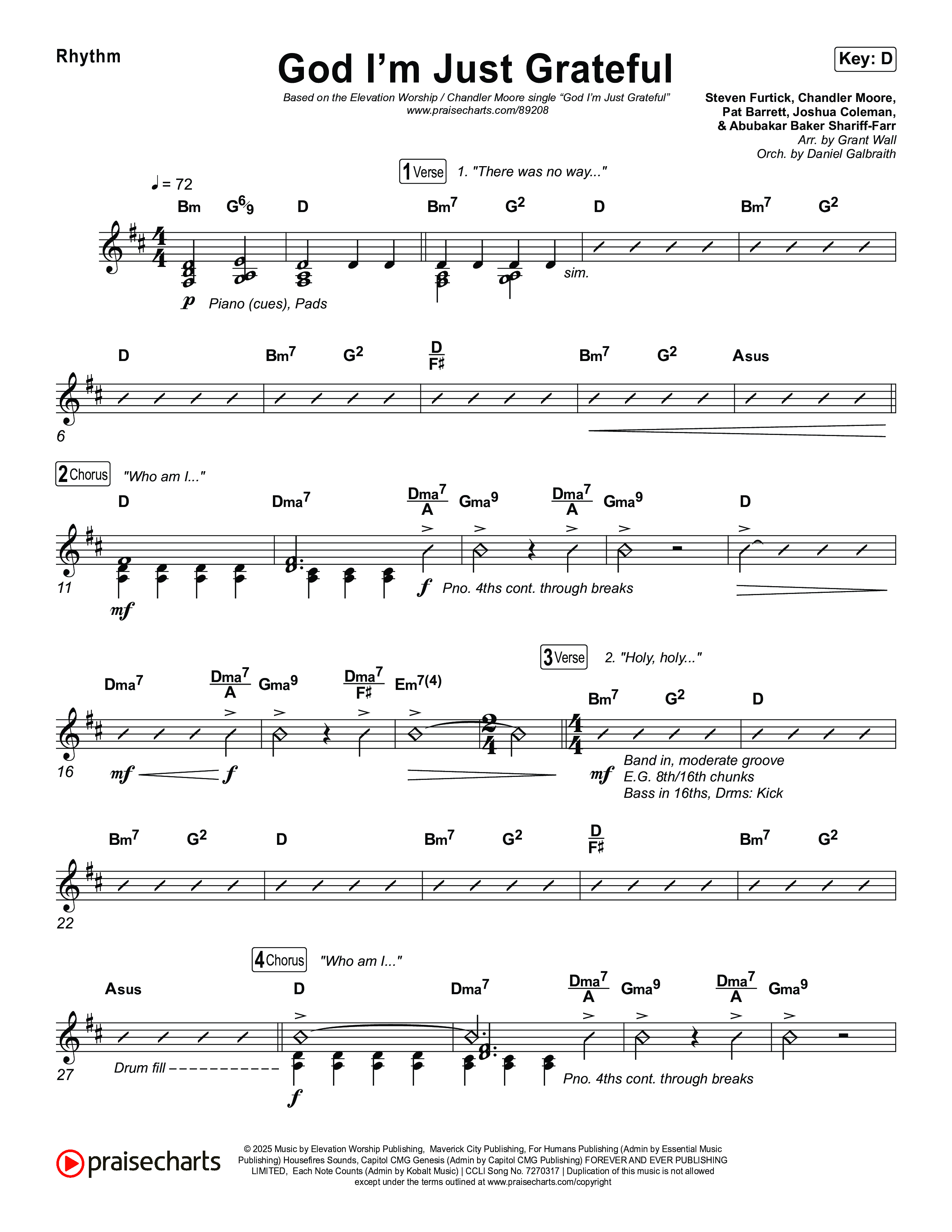 God I'm Just Grateful Rhythm Pack (Elevation Worship / Chandler Moore)