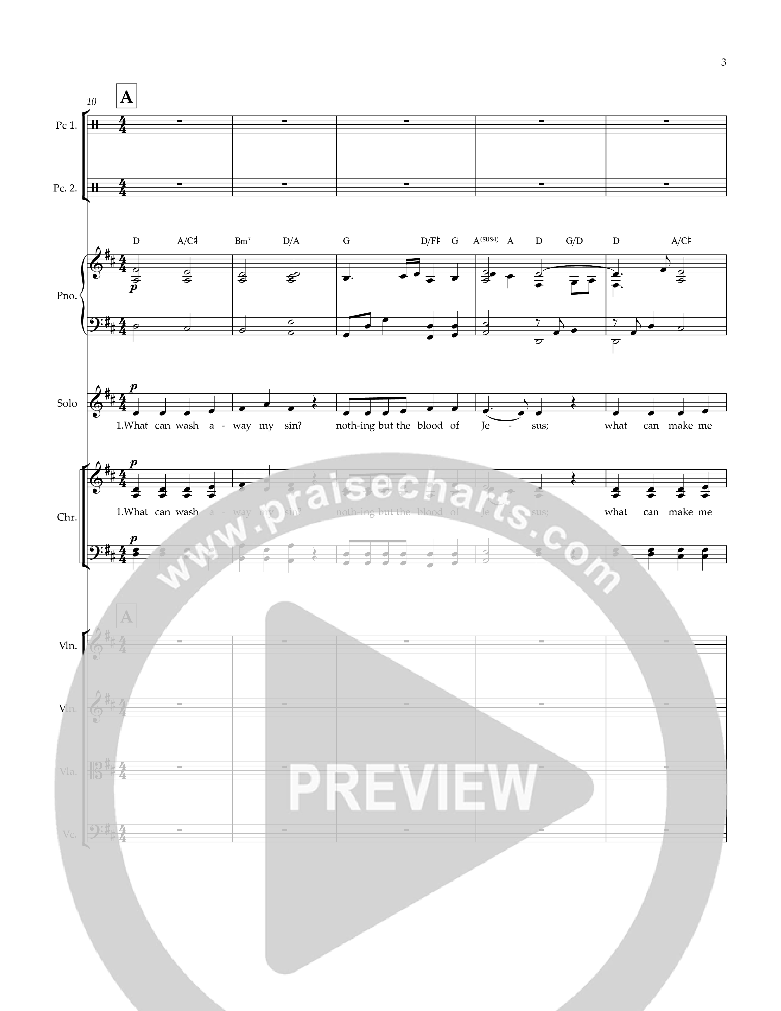 Nothing But The Blood Conductor's Score (Rick Barnes)