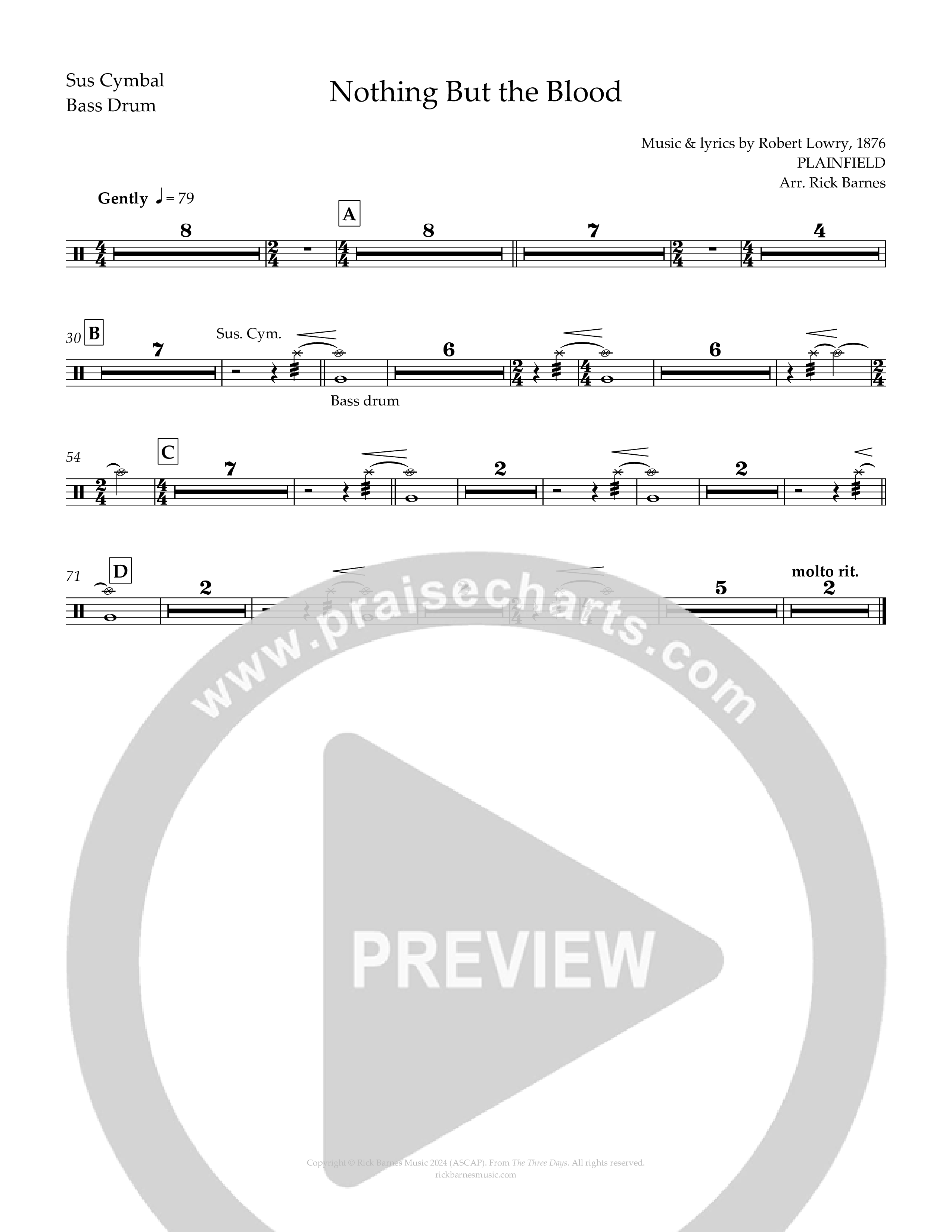 Nothing But The Blood Percussion (Rick Barnes)