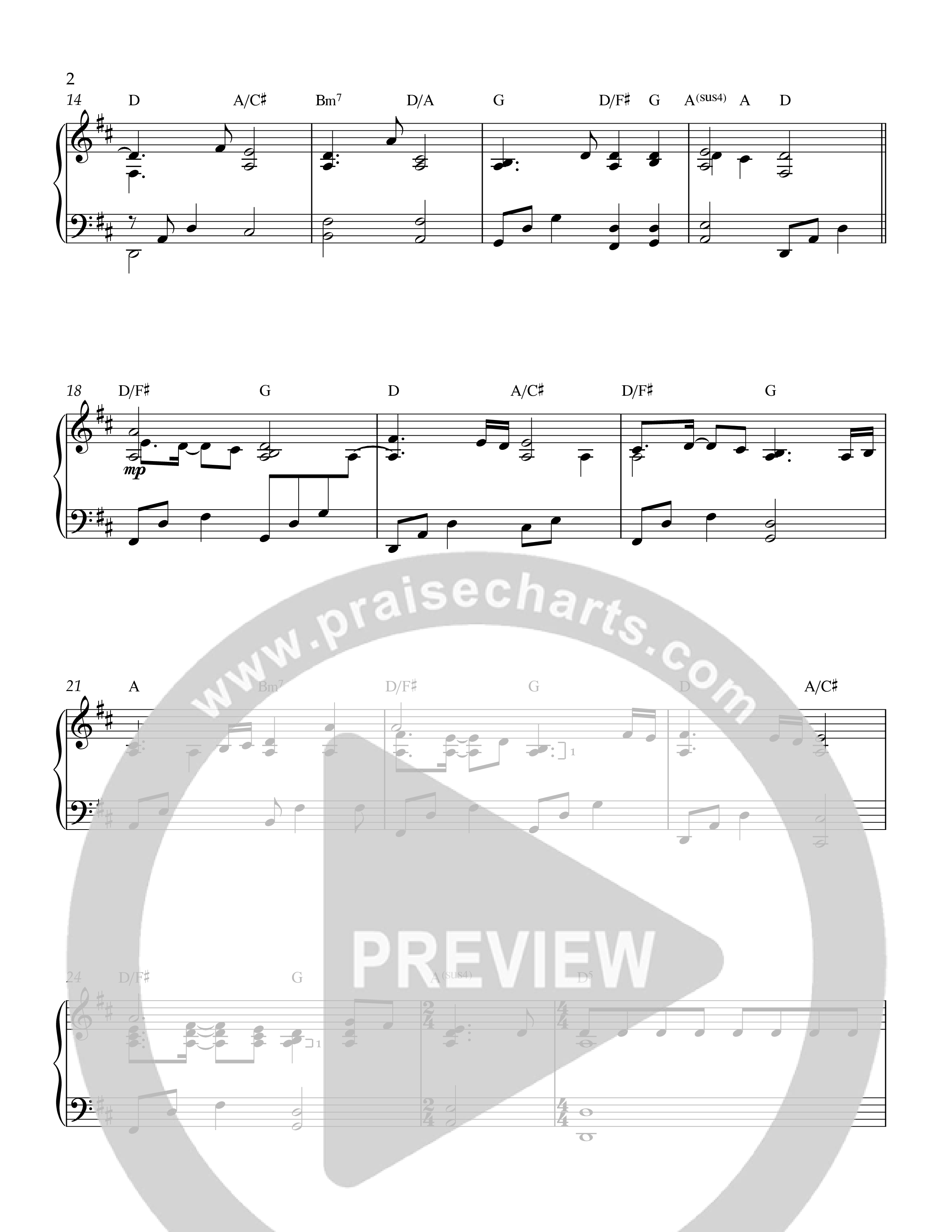 Nothing But The Blood Piano Sheet (Rick Barnes)