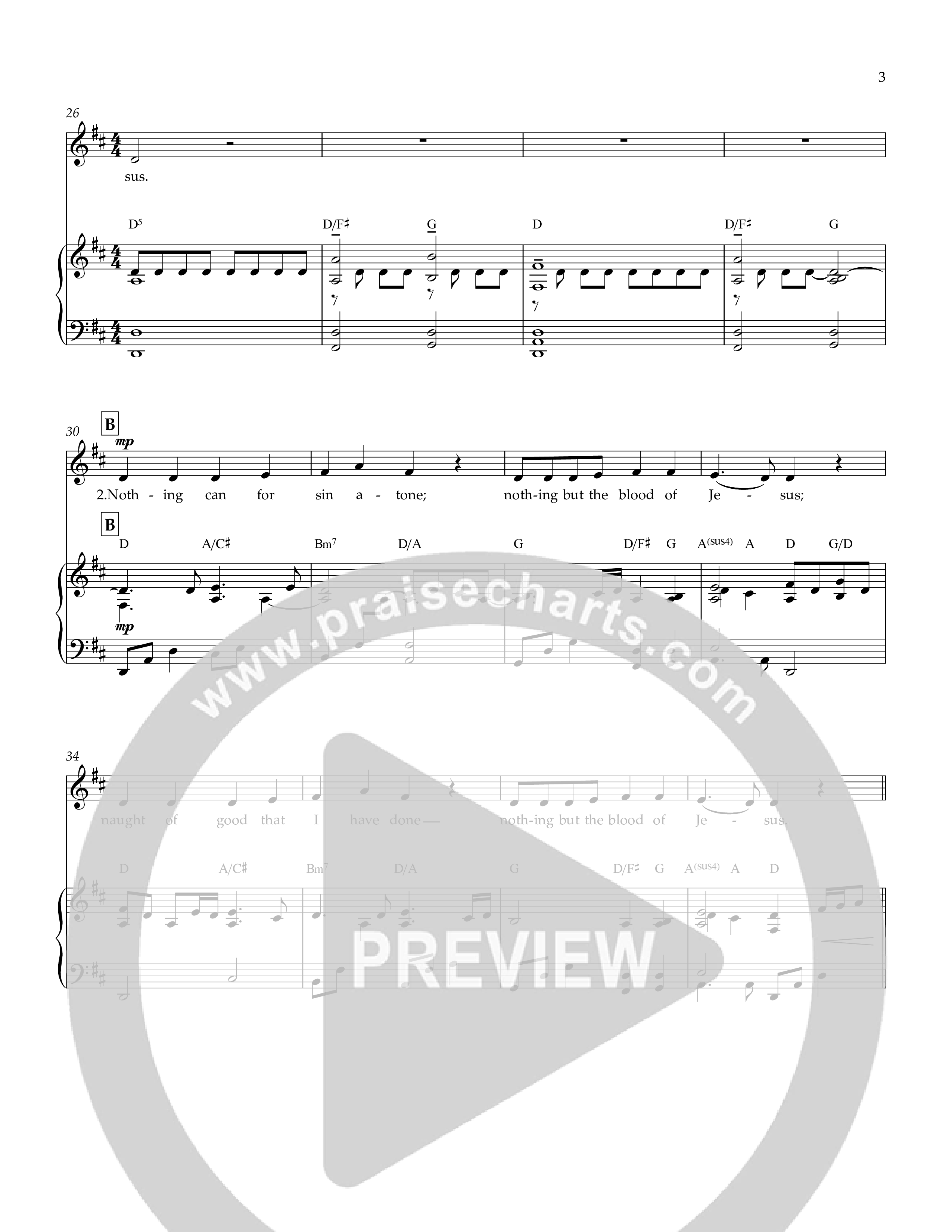 Nothing But The Blood Piano/Vocal (Rick Barnes)