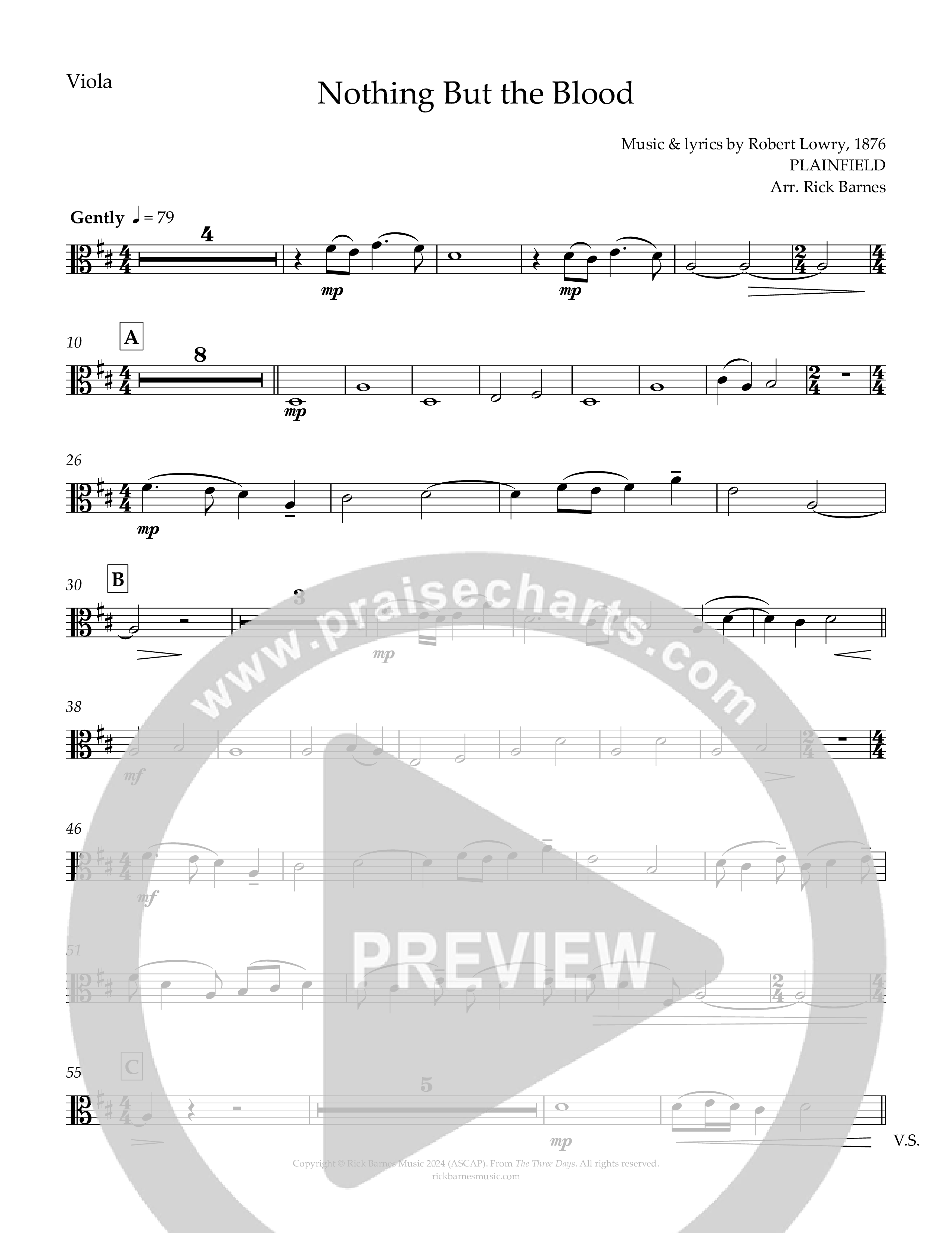 Nothing But The Blood Viola (Rick Barnes)