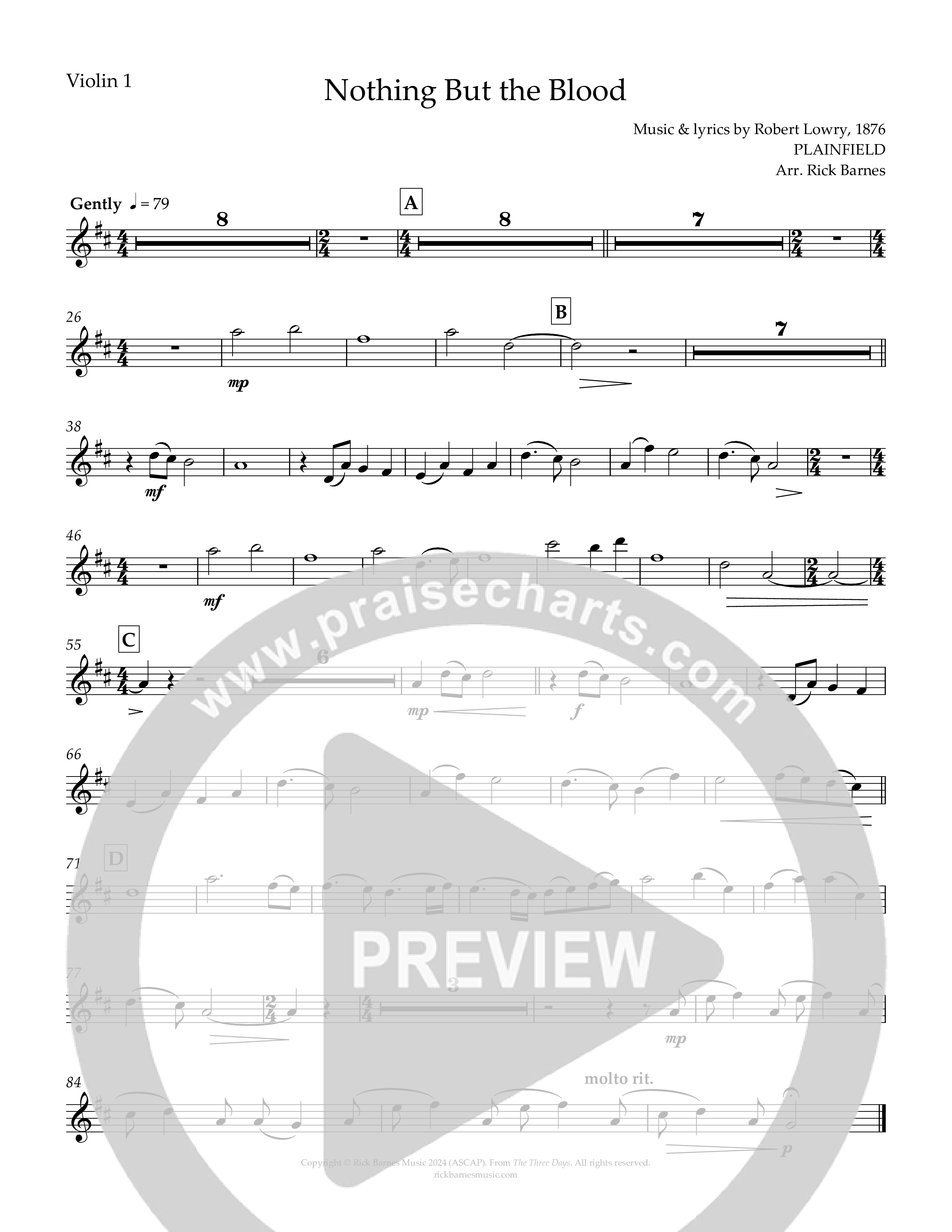 Nothing But The Blood Violin 1 (Rick Barnes)