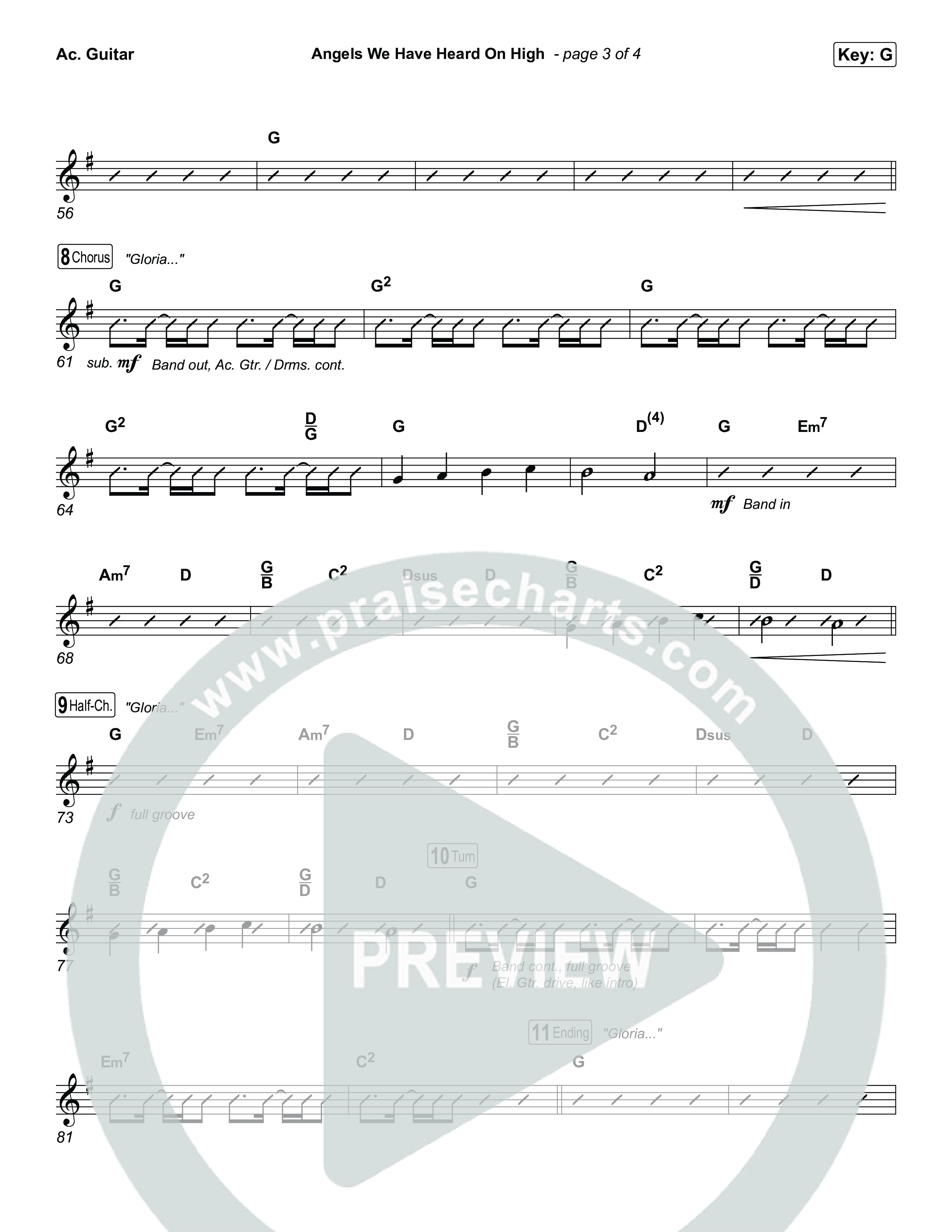 Angels We Have Heard On High Acoustic Guitar (Chris Tomlin)