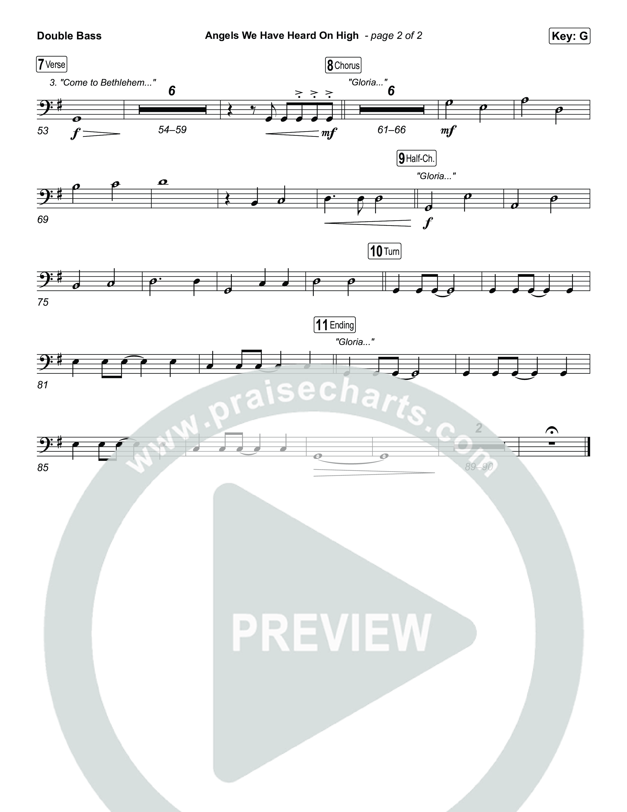 Angels We Have Heard On High String Bass (Chris Tomlin)