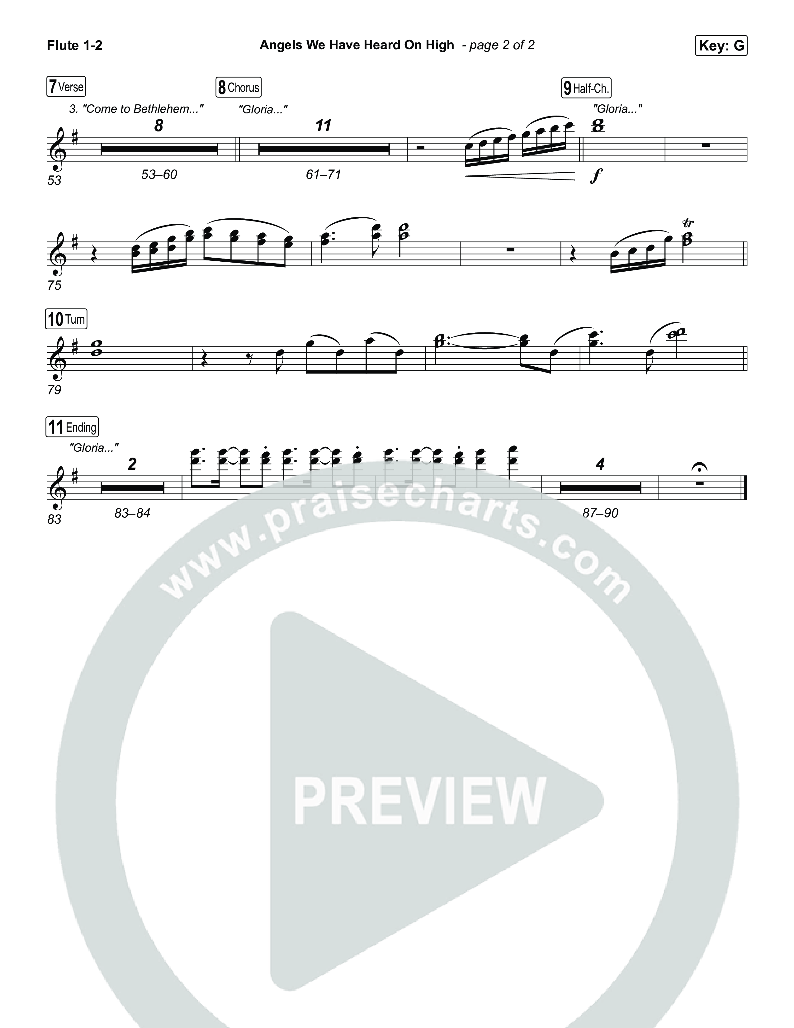 Angels We Have Heard On High Flute 1,2 (Chris Tomlin)