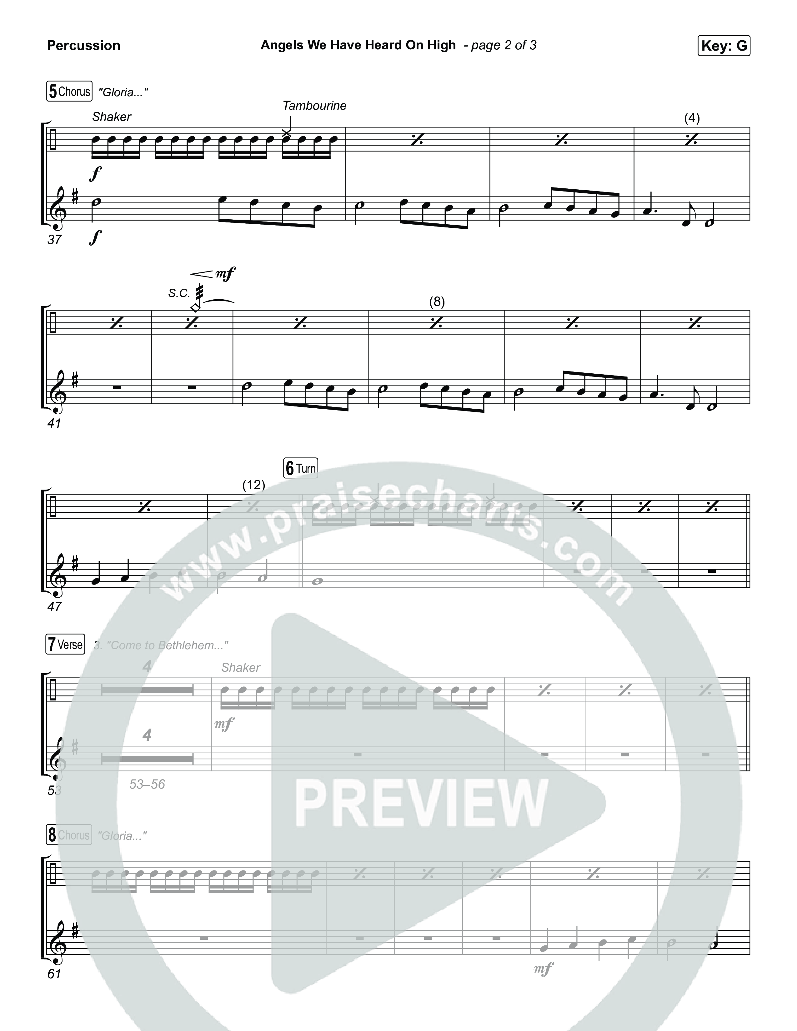 Angels We Have Heard On High Percussion (Chris Tomlin)