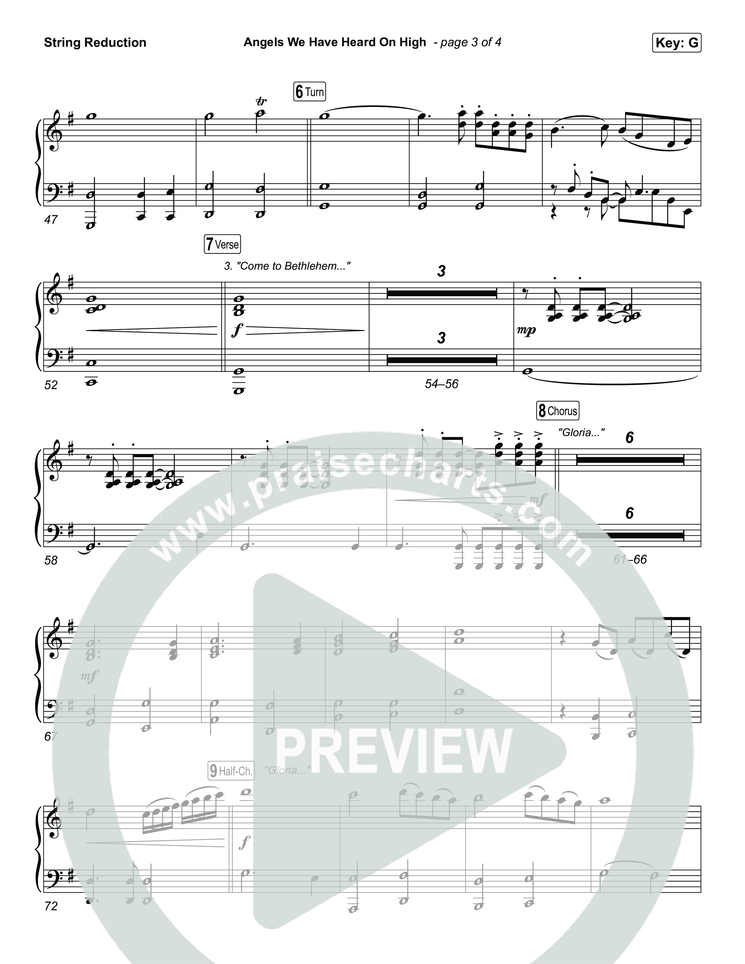 Angels We Have Heard On High String Reduction (Chris Tomlin)