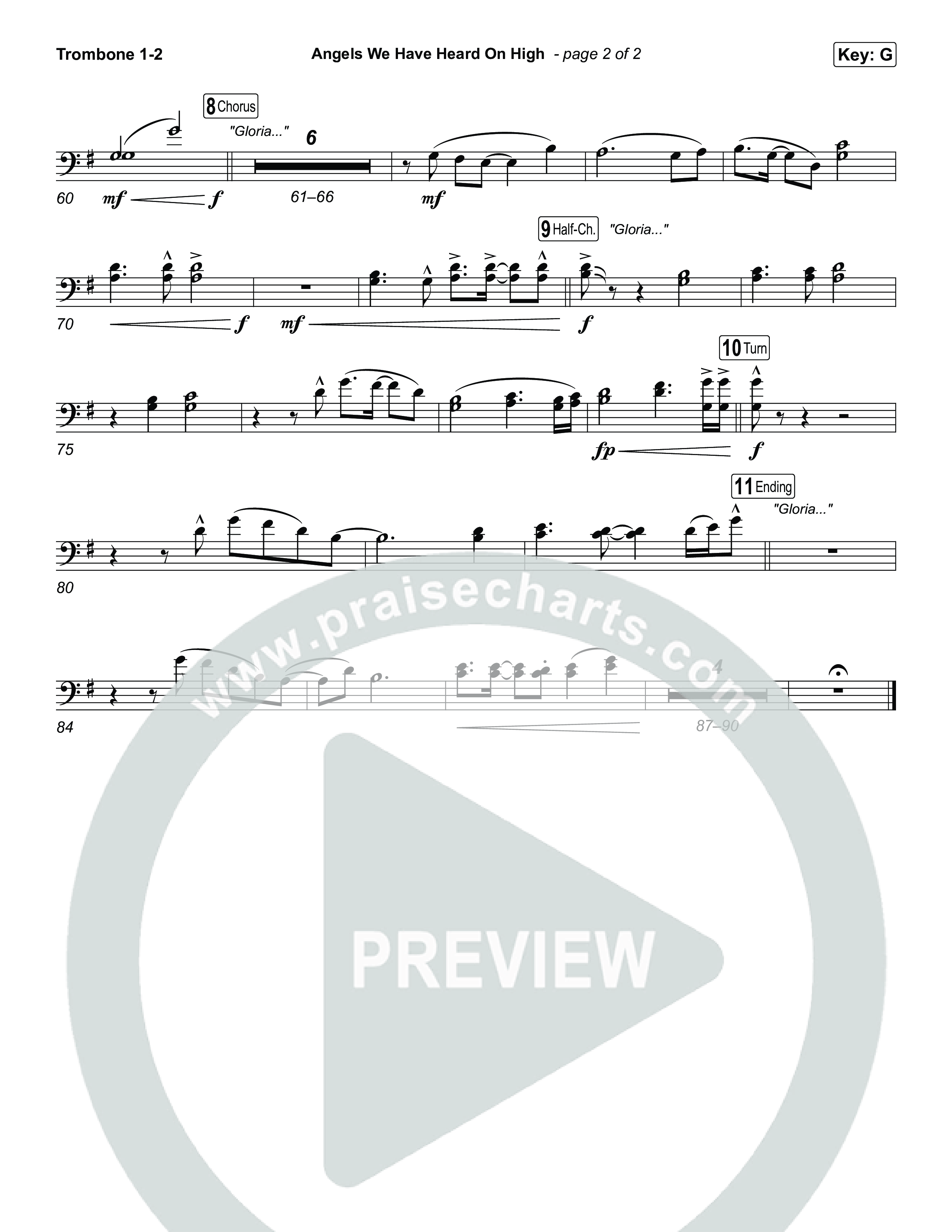 Angels We Have Heard On High Trombone 1,2 (Chris Tomlin)