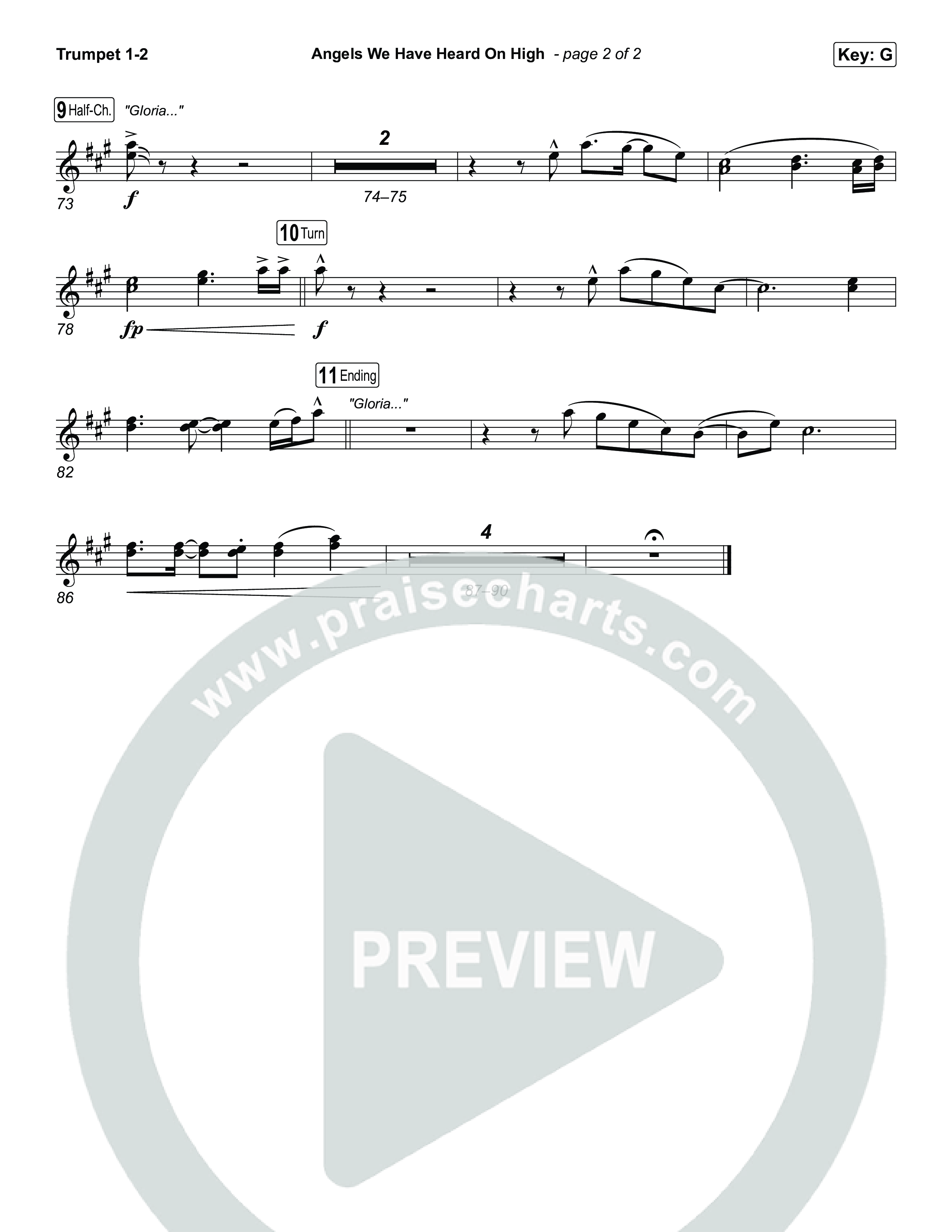 Angels We Have Heard On High Trumpet 1,2 (Chris Tomlin)