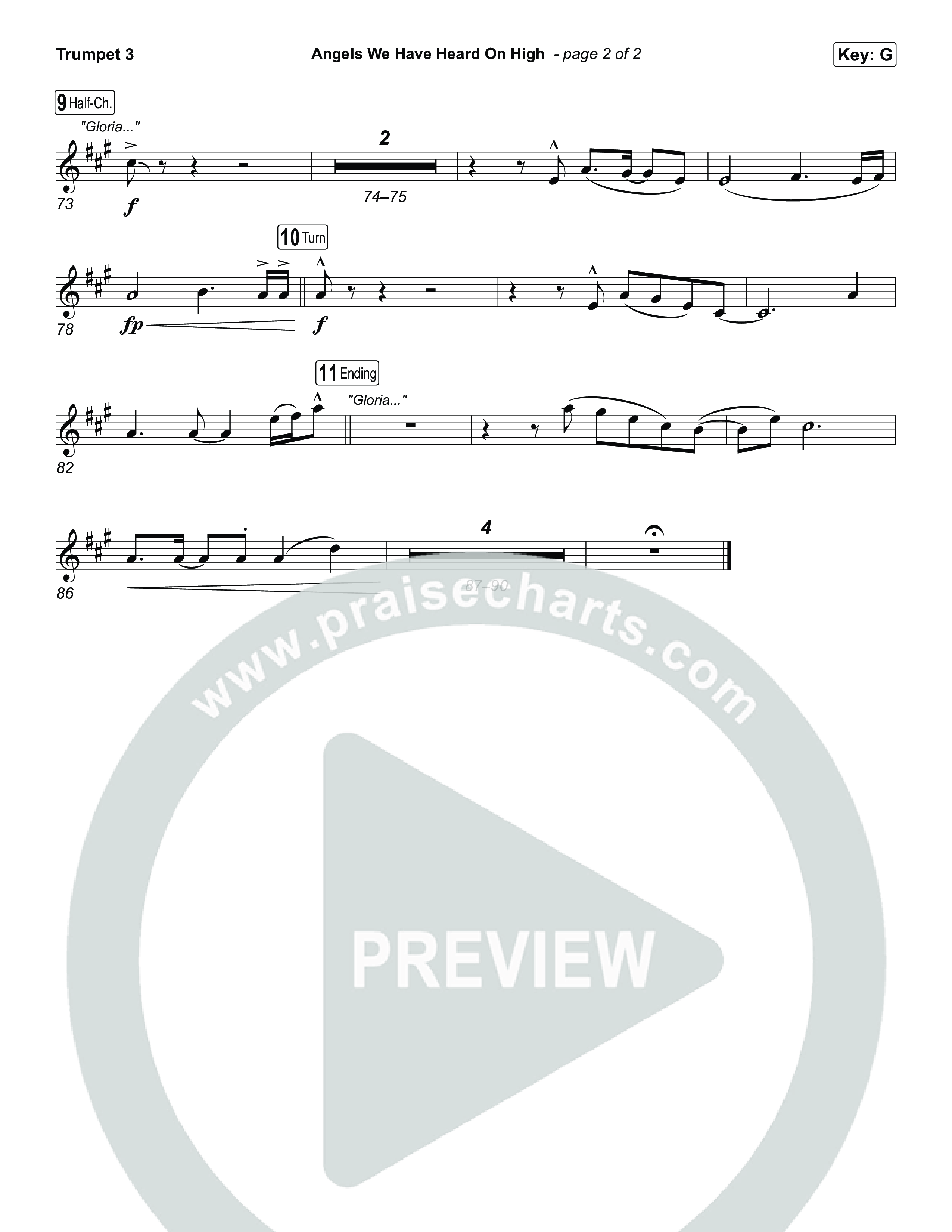 Angels We Have Heard On High Trumpet 3 (Chris Tomlin)