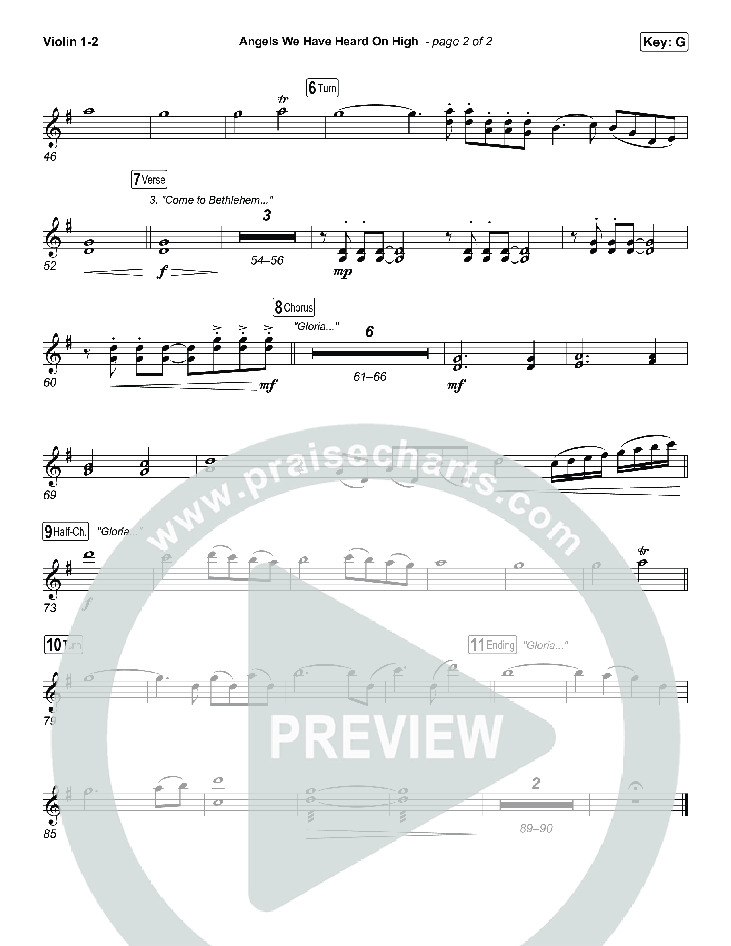 Angels We Have Heard On High String Pack (Chris Tomlin)