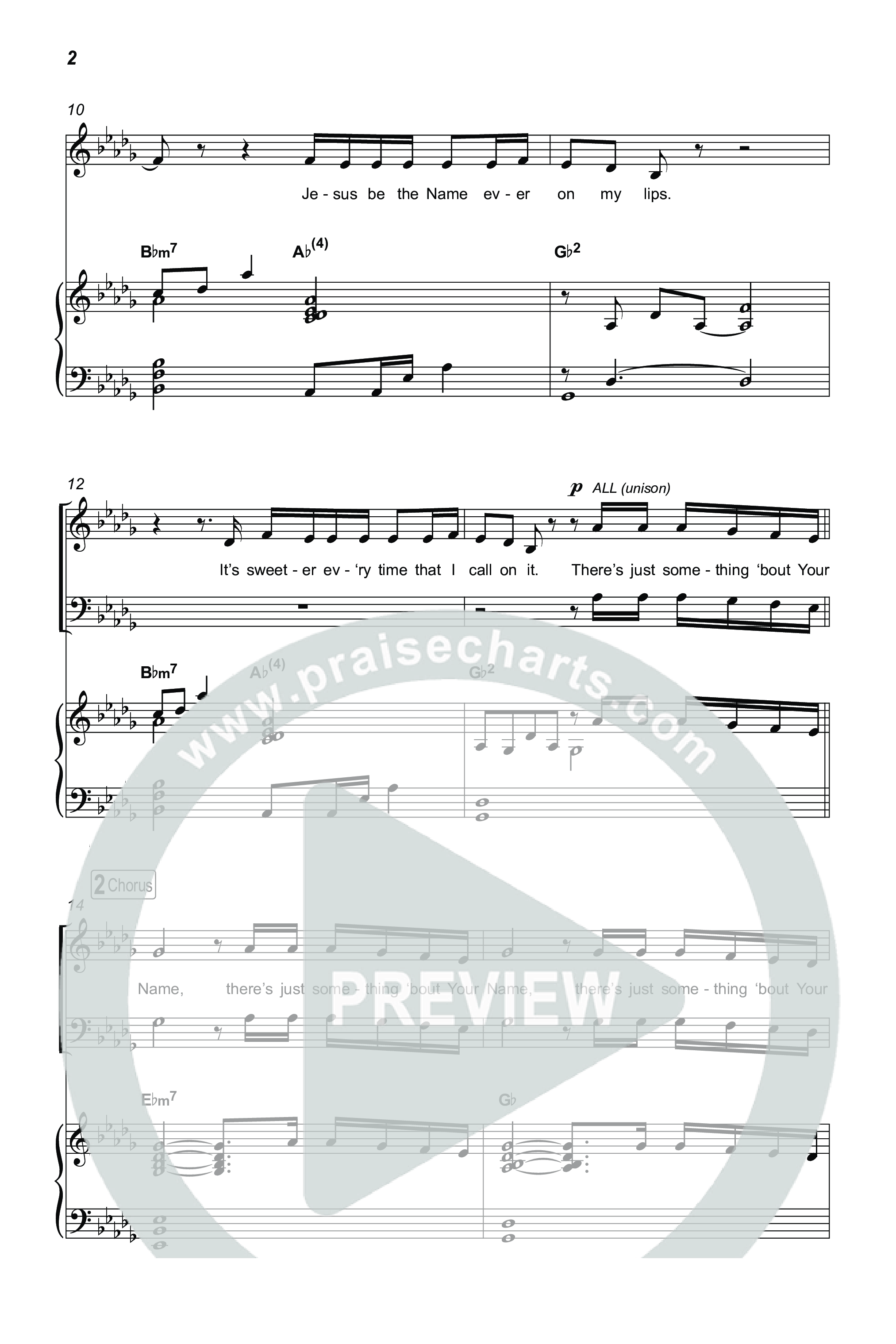 Jesus Be The Name / All Hail The Power (Choral/SATB) Octavo (SATB & Pno) (Travis Cottrell / Brooke Voland / Arr. Mason Brown)