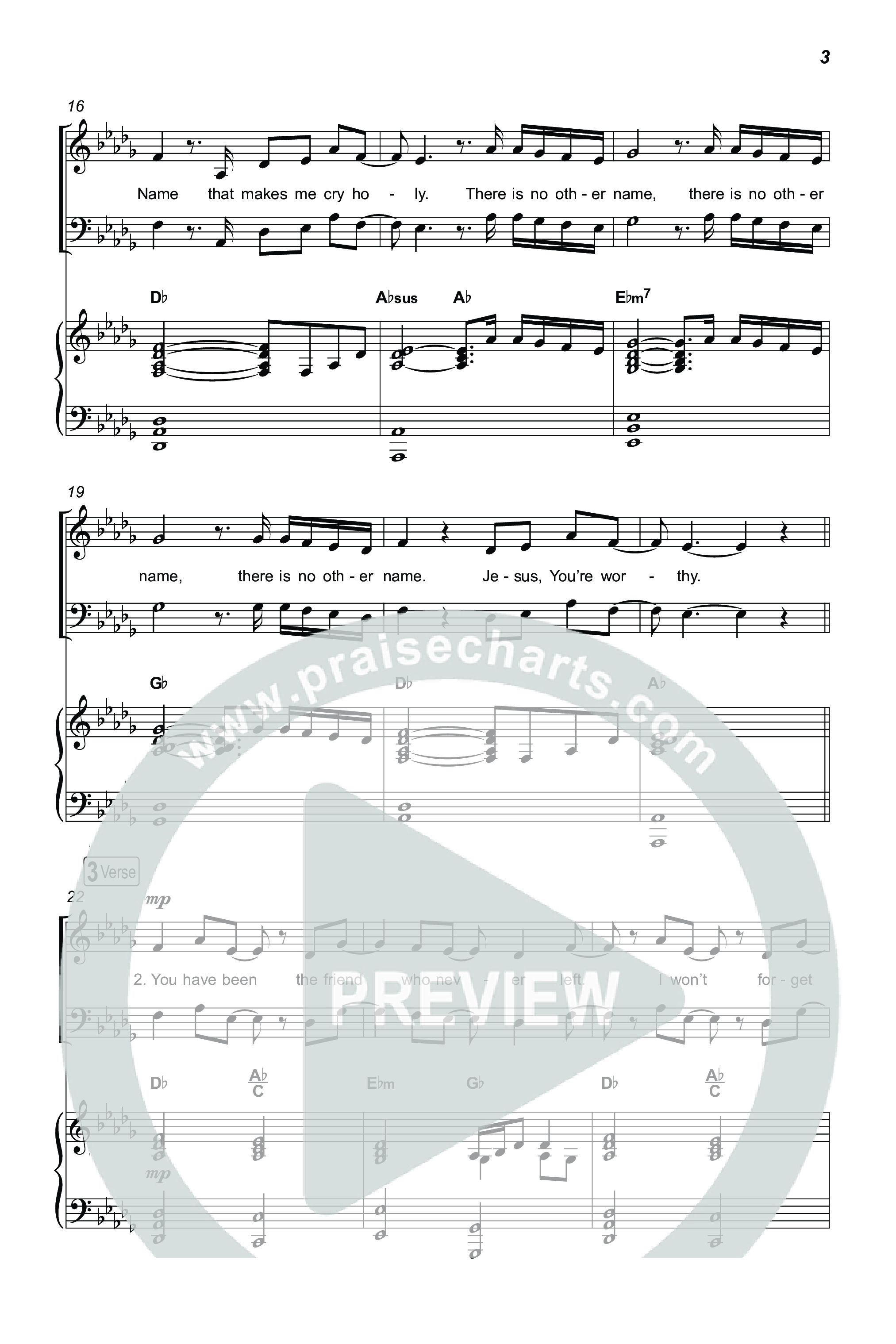 Jesus Be The Name / All Hail The Power (Choral/SATB) Octavo (SATB & Pno) (Travis Cottrell / Brooke Voland / Arr. Mason Brown)