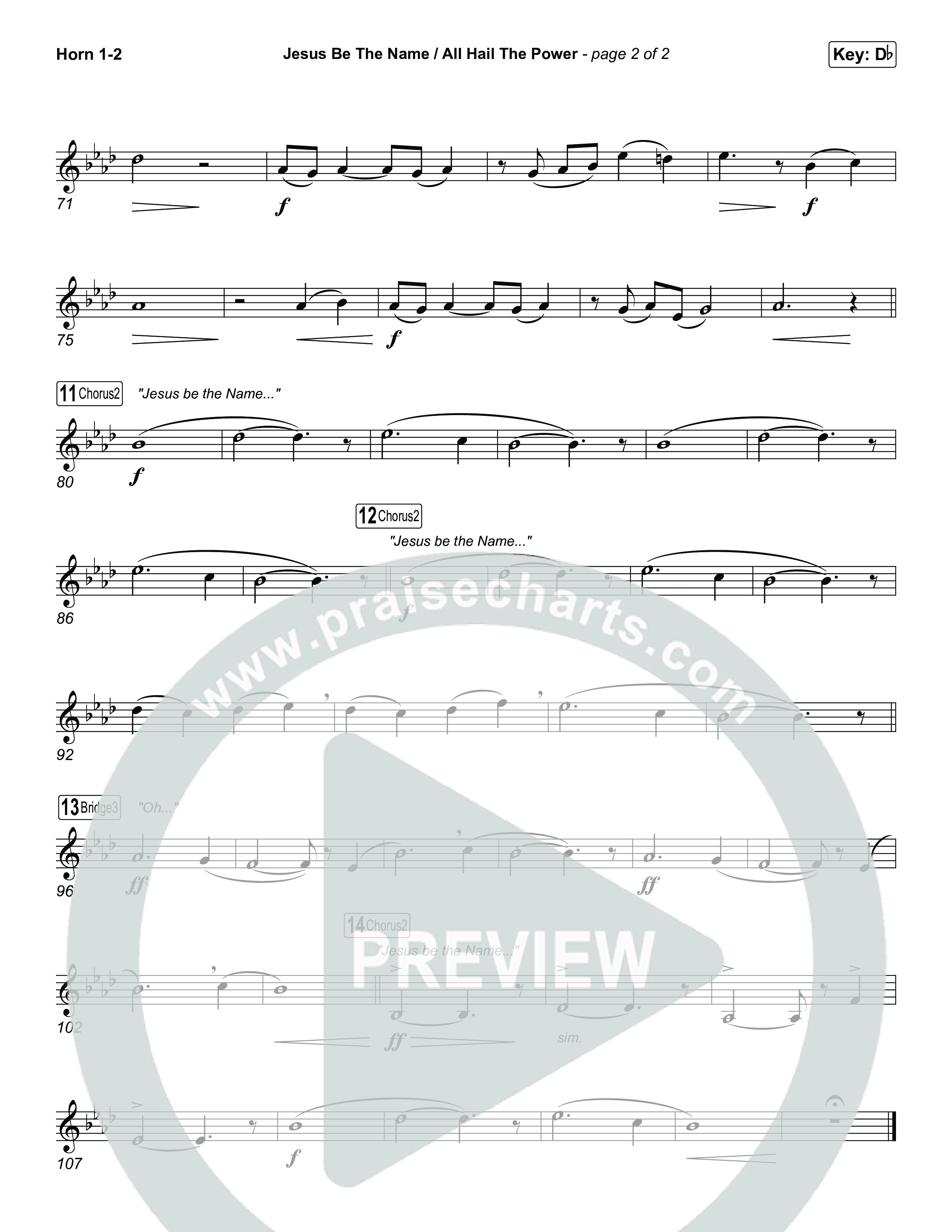 Jesus Be The Name / All Hail The Power (Choral/SATB) Brass Pack (Travis Cottrell / Brooke Voland / Arr. Mason Brown)