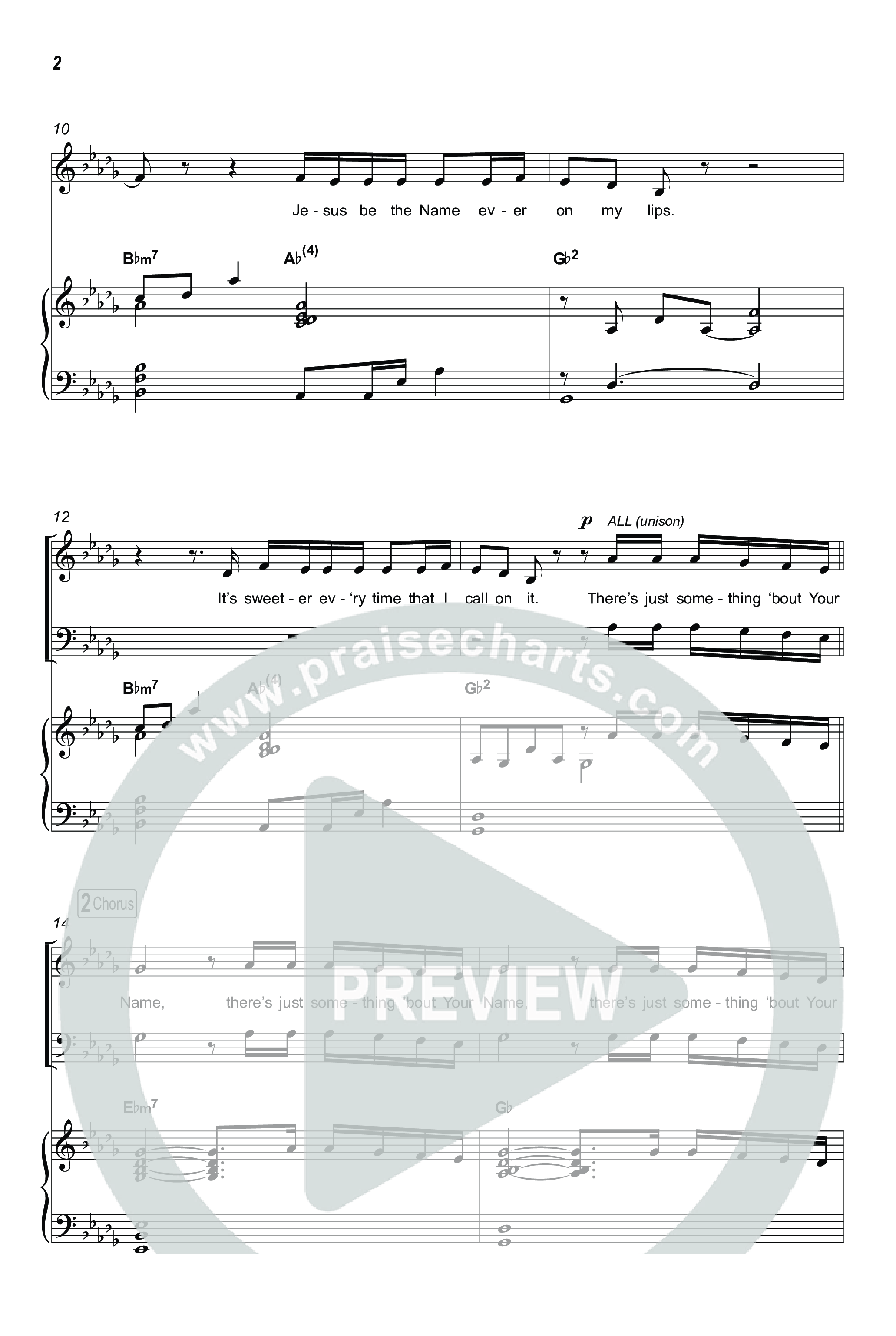 Jesus Be The Name / All Hail The Power (Choral/SATB) Octavo (SATB & Pno) (Travis Cottrell / Brooke Voland / Arr. Mason Brown)